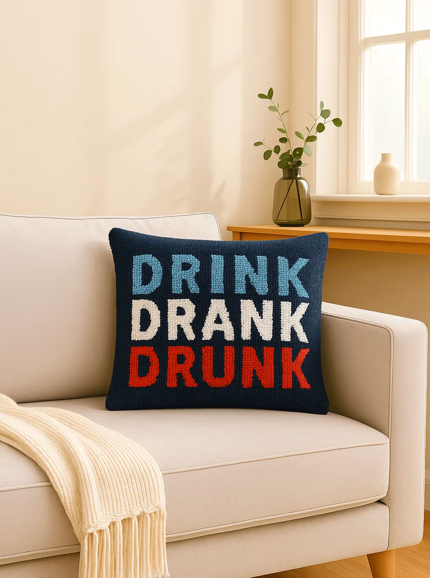 Drink Drank Drunk Cushion Cover image 1
