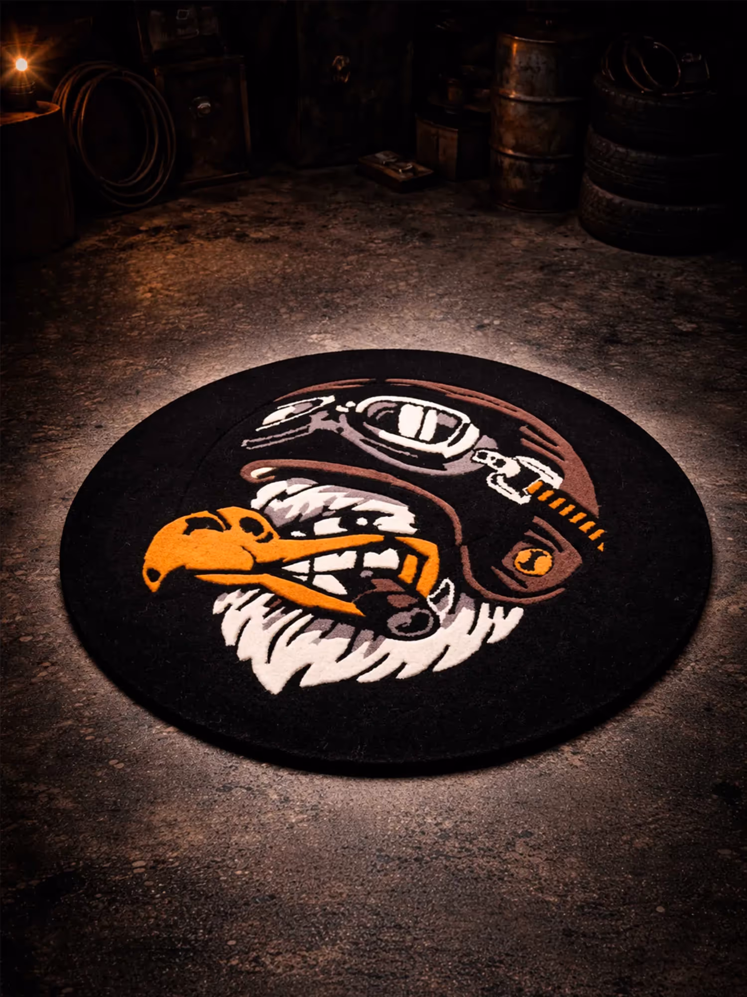 Eagle Biker Hand Tufted Rug image 1
