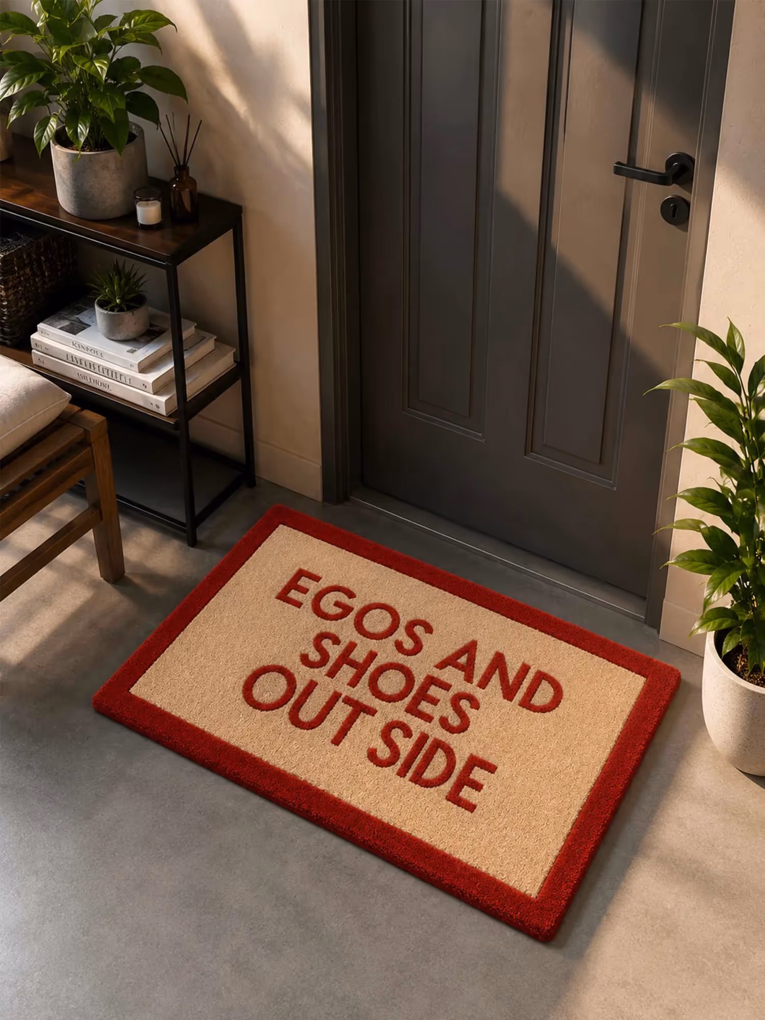 Ego and Shoes Outside Hand Tufted Rug image 1