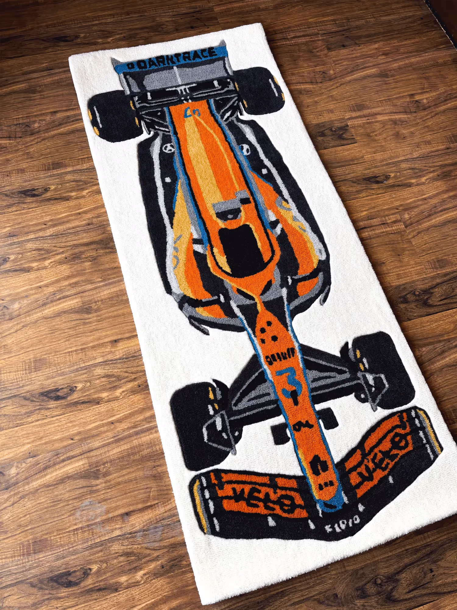 F1 Mclaren Racing Car Hand Tufted Rug image 2