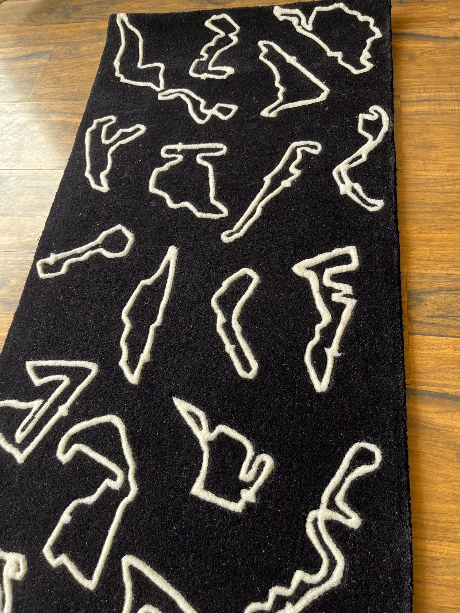 F1 Racing Circuits Around The Globe Rug image 2