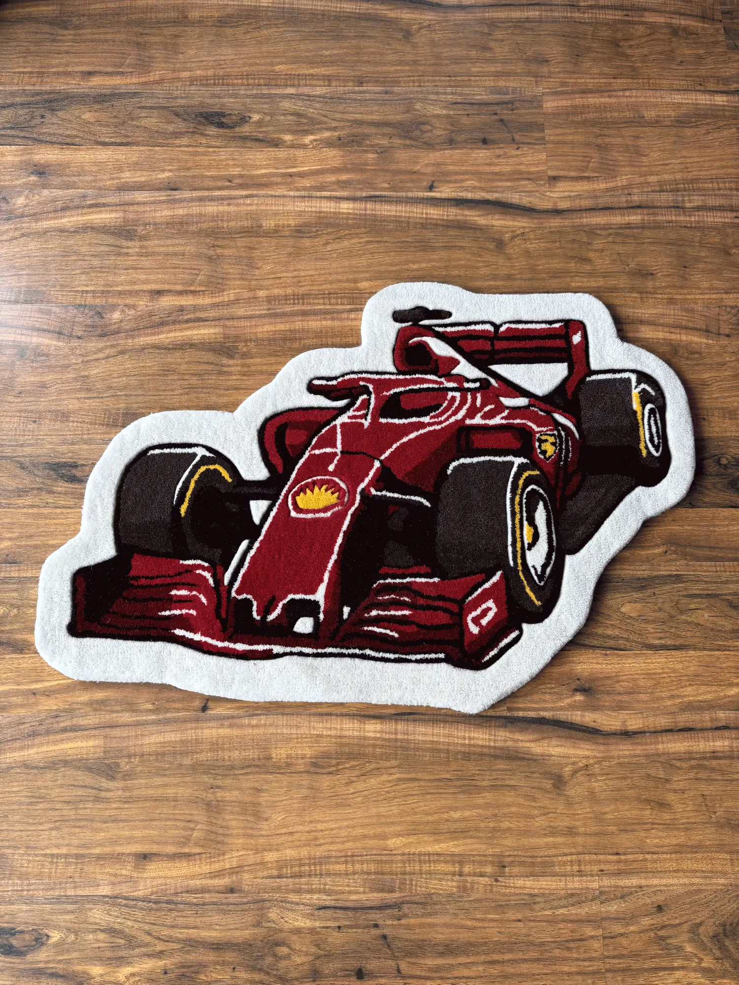 F1 Red Hand Tufted Rug image 1