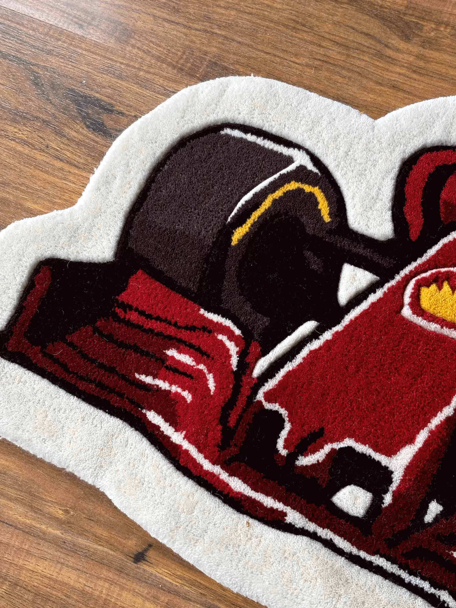 F1 Red Hand Tufted Rug image 4