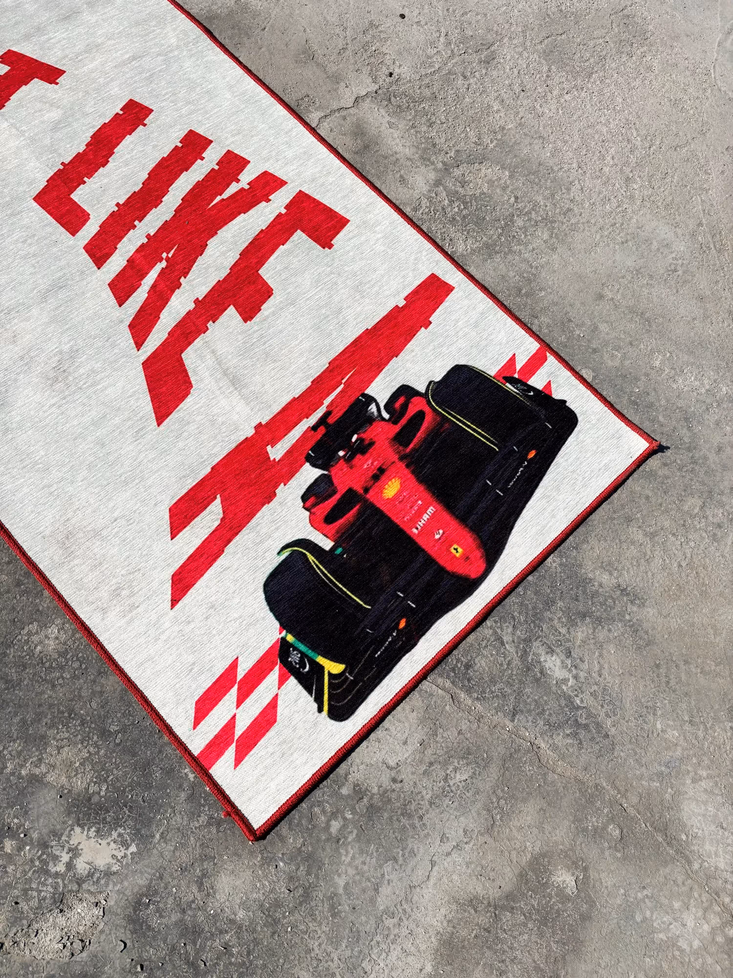 Fast As An F1 Printed Rug  image 2