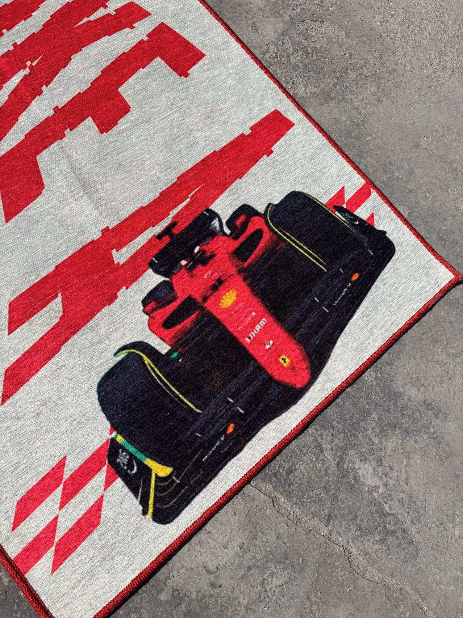 Fast As An F1 Printed Rug  image 3