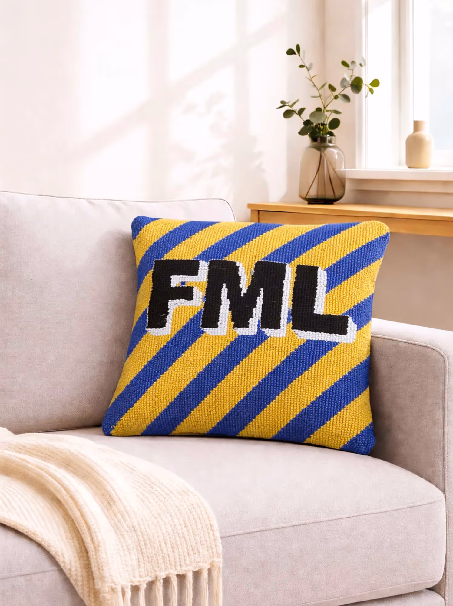 FML Text Cushion Cover image 1