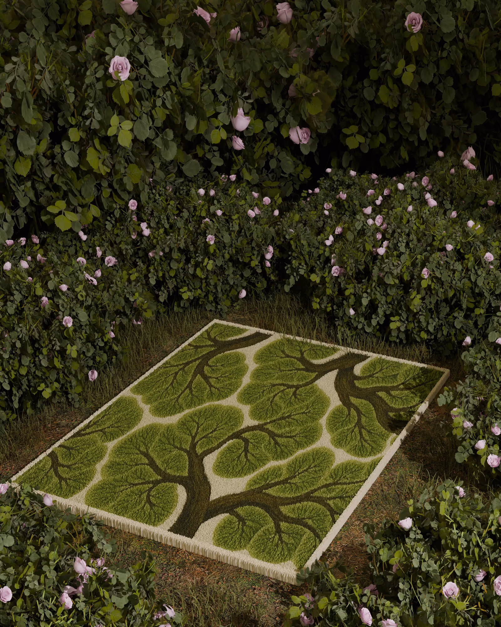Forest Trees Emotion Hand Tufted Rug  image 1