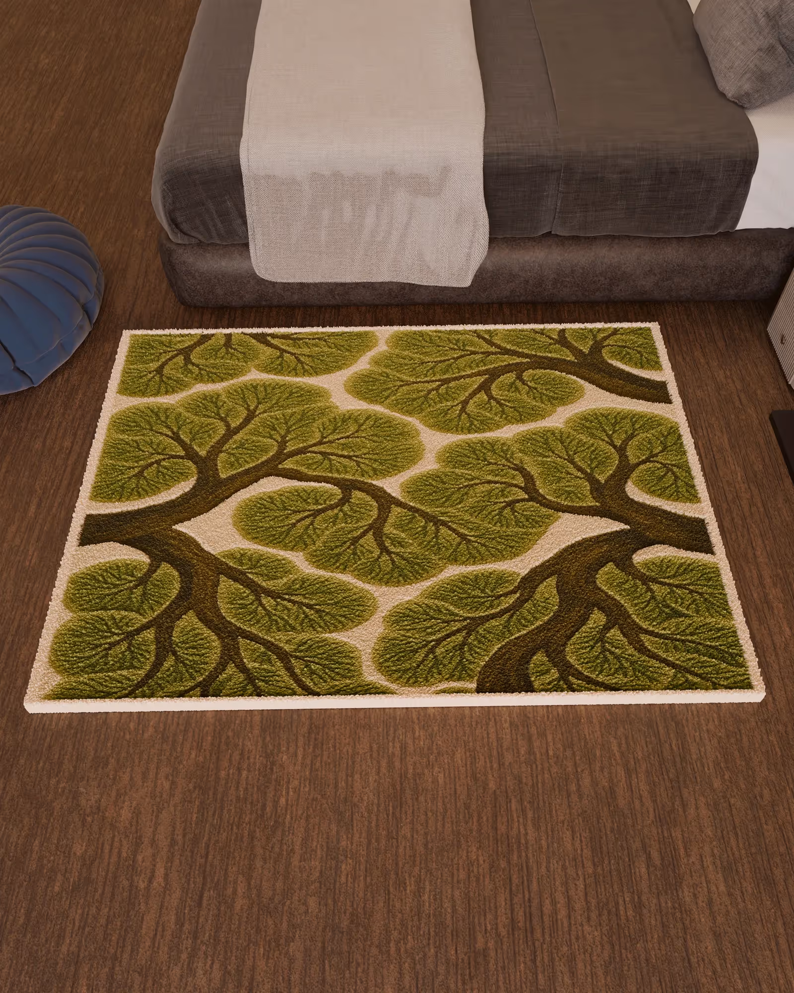Forest Trees Emotion Hand Tufted Rug  image 4