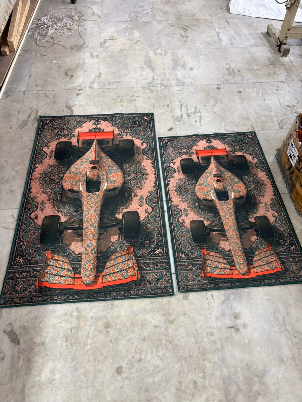 Formula 1 Inspired Traditional Design Washable Rug  image 3