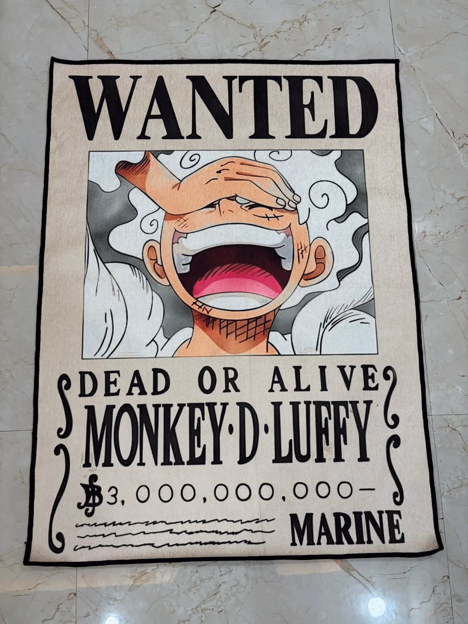 Gear 5 Wanted Printed Washable Rug image 1