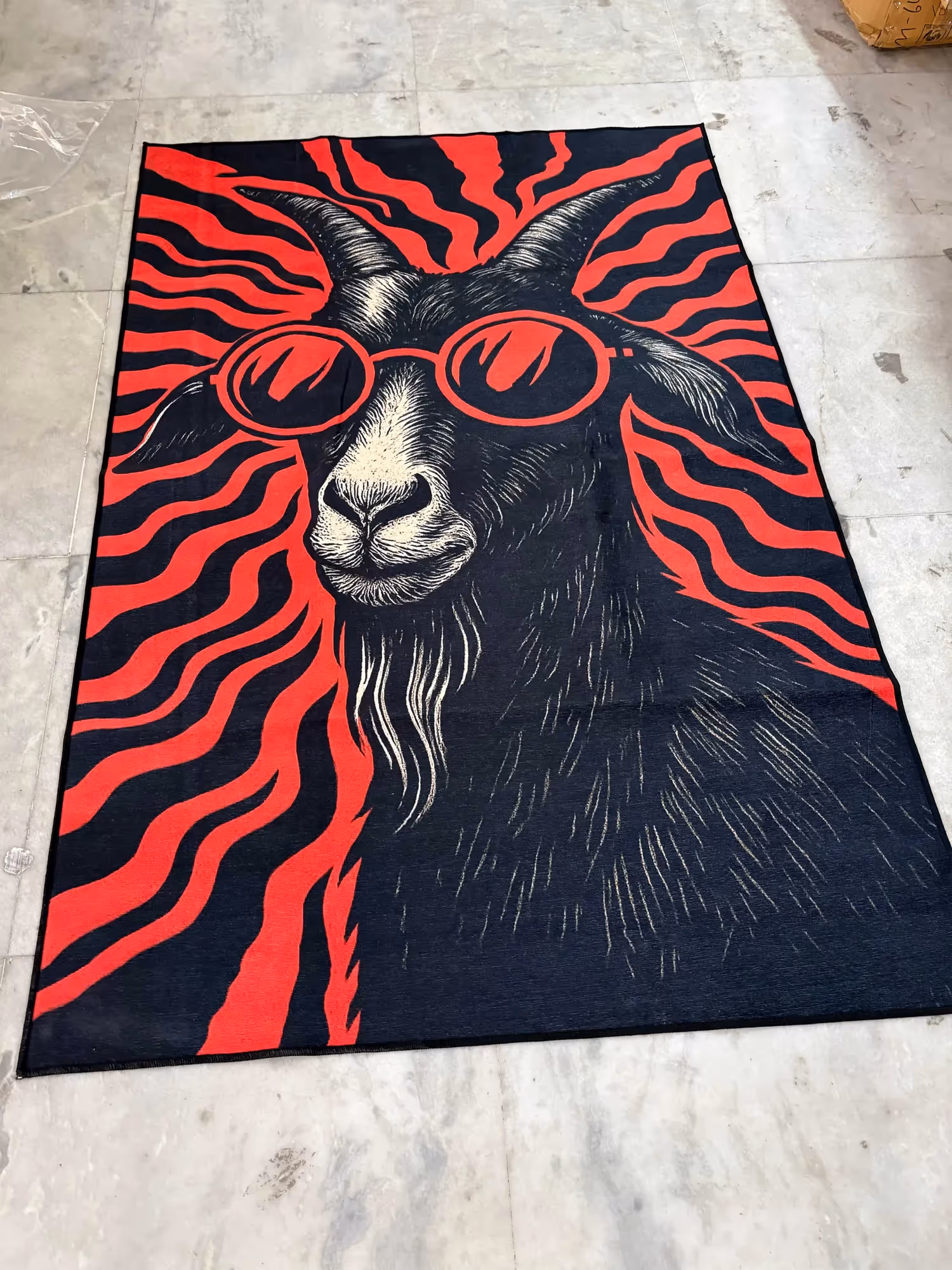 Goat Washable Rug image 3