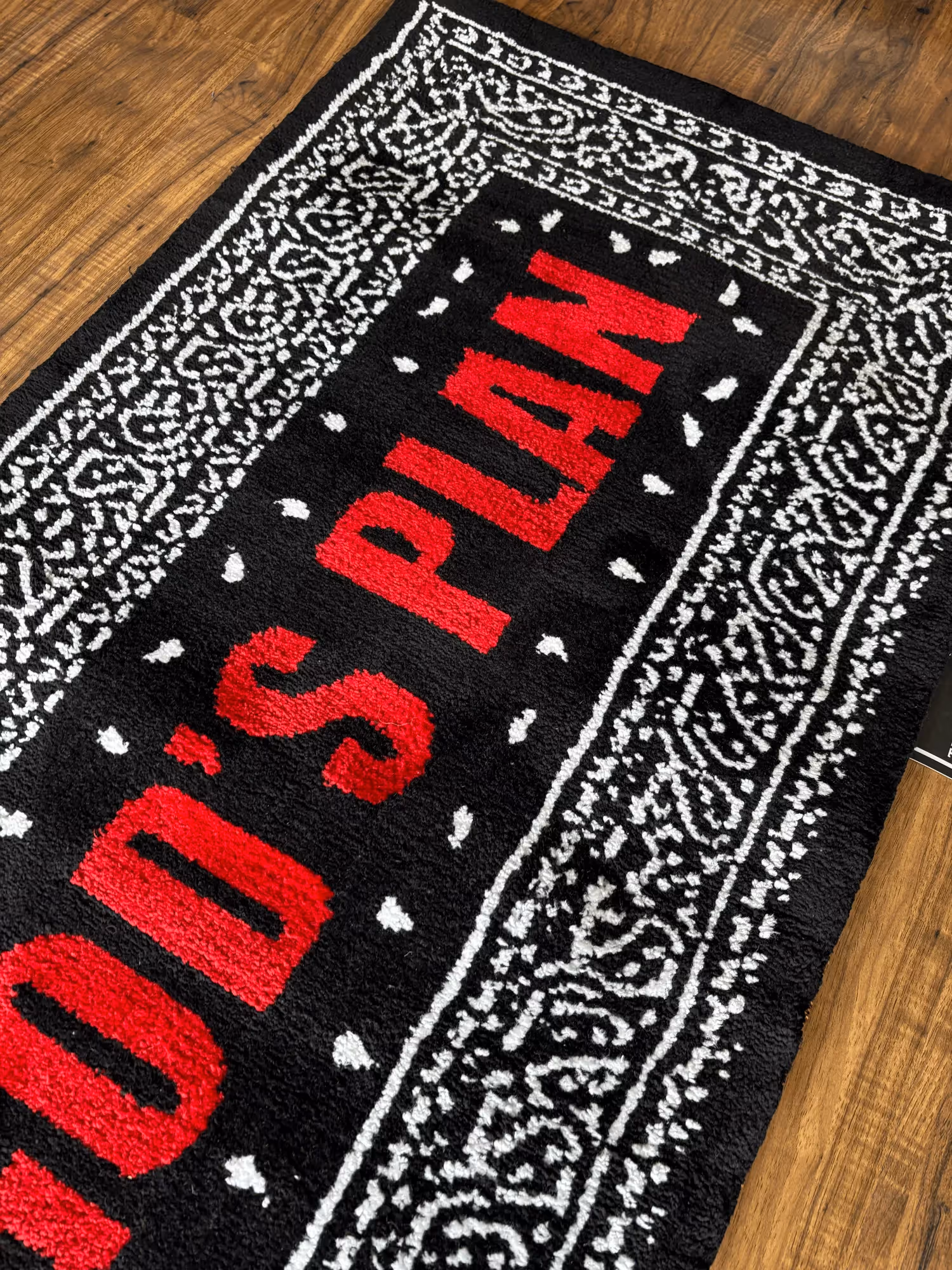 Gods Plan Red Machine Tufted Rug  image 5