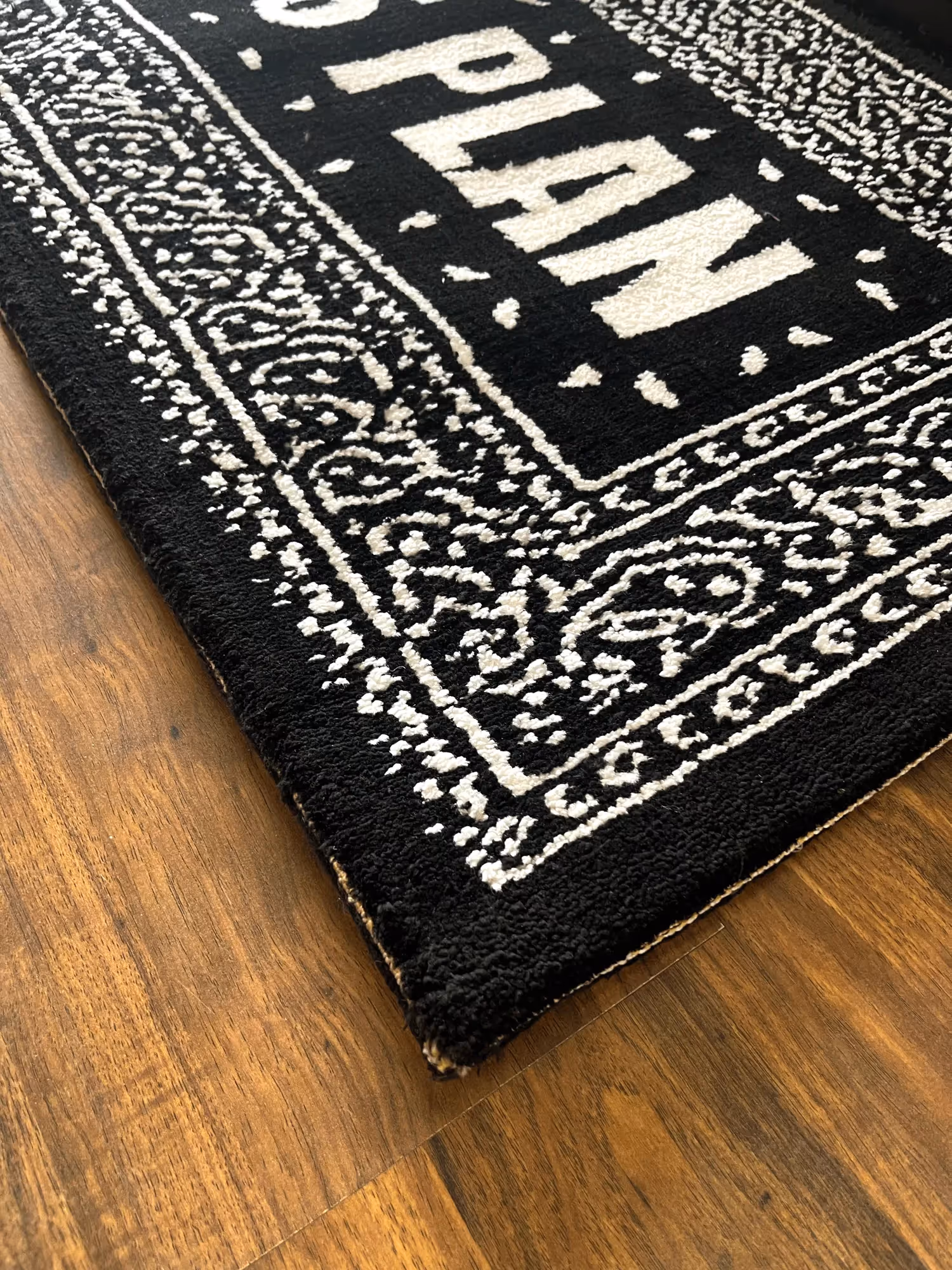 Gods Plan White Machine Tufted Rug image 2