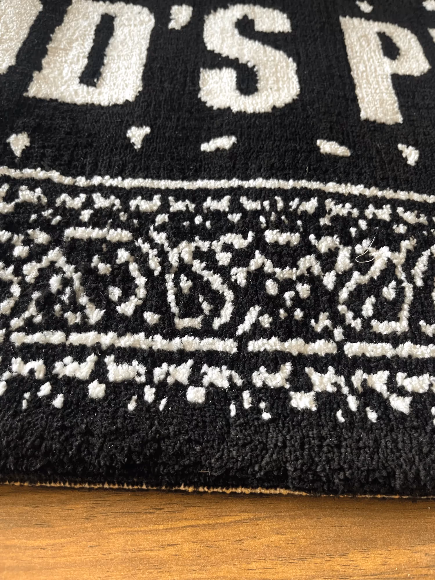 Gods Plan White Machine Tufted Rug image 4