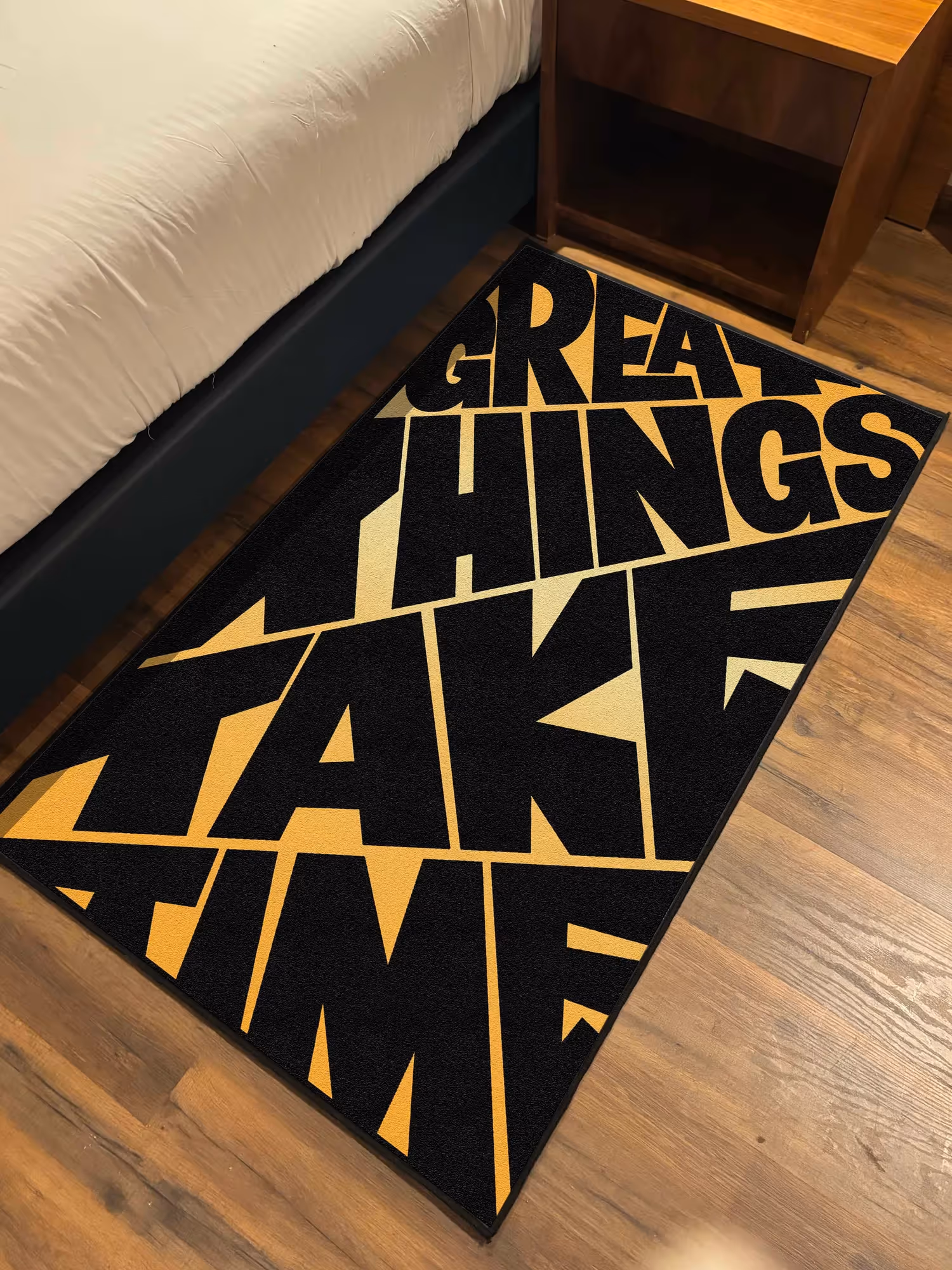 Good Things Take Time Washable Rug  image 1