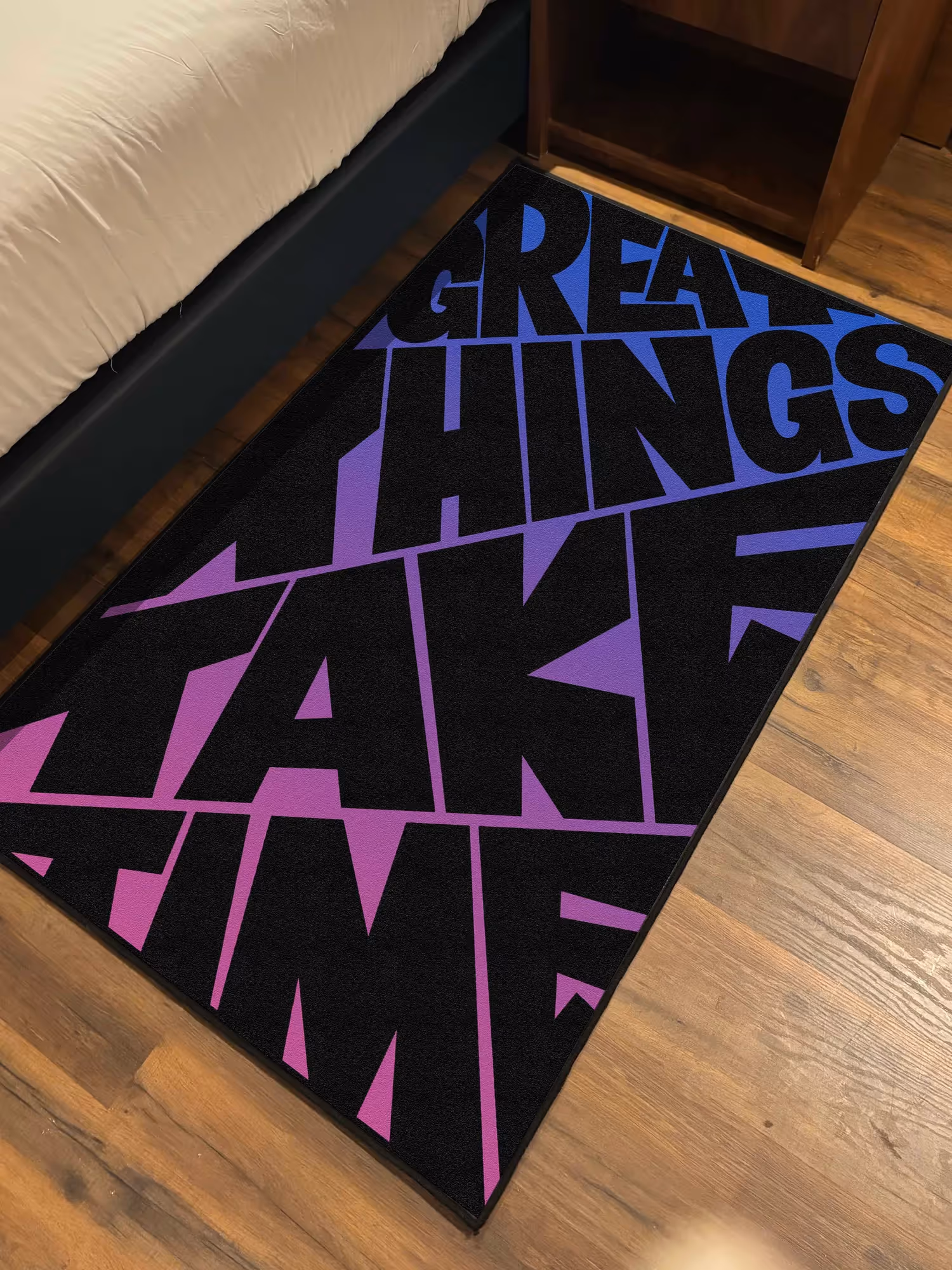 Good Things Take Time Washable Rug  image 3