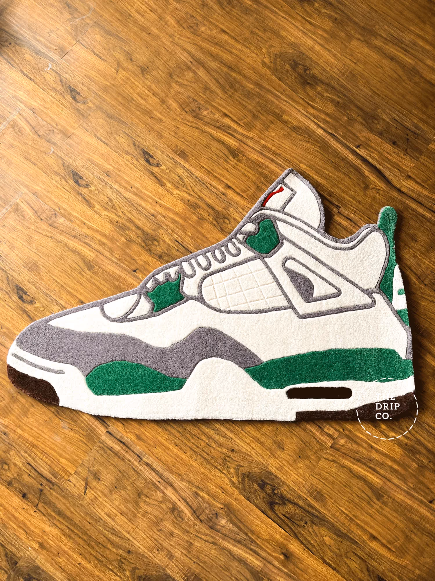Green Custom Shoe Hand Tufted Rug image 1