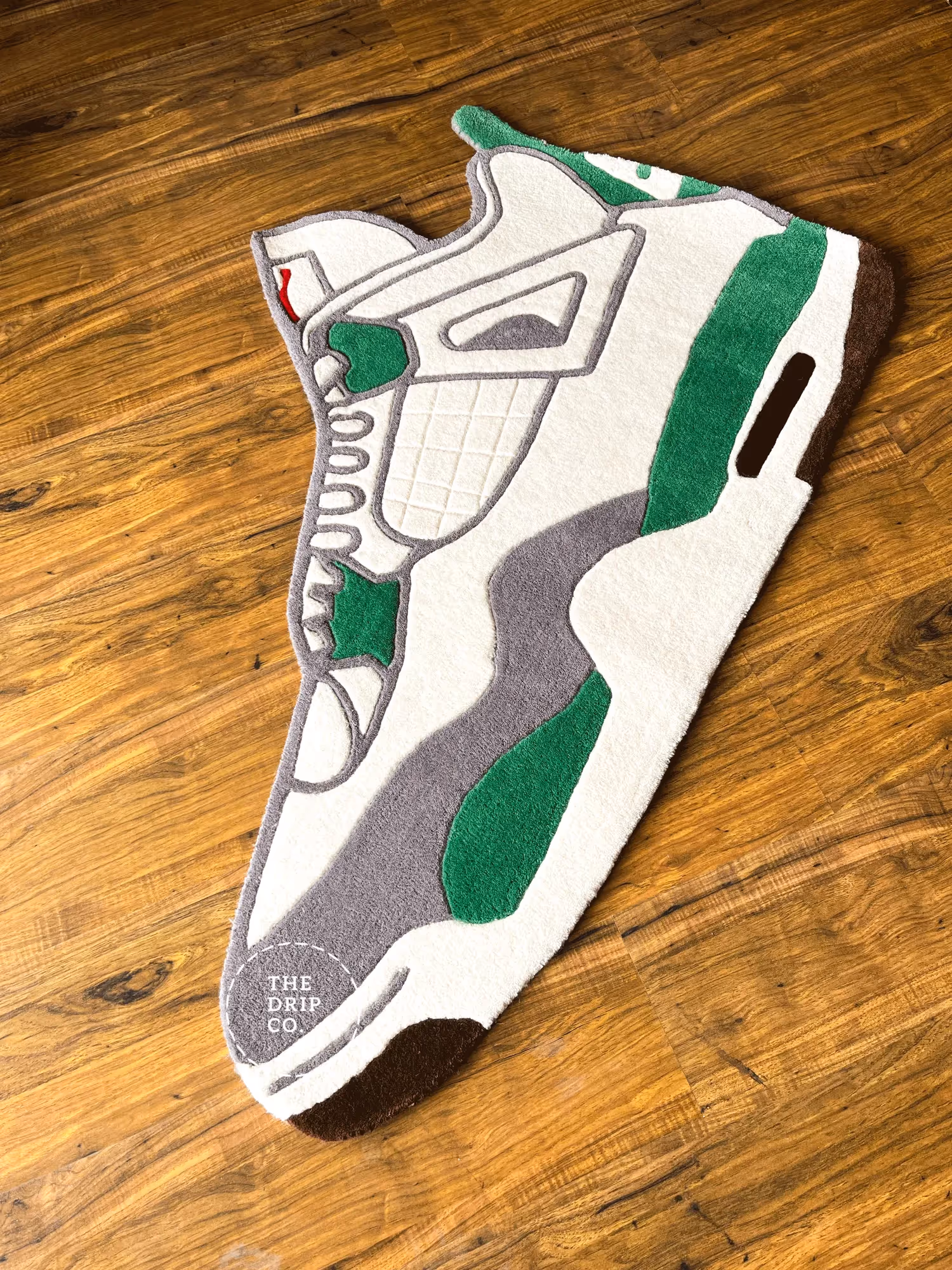 Green Custom Shoe Hand Tufted Rug image 2