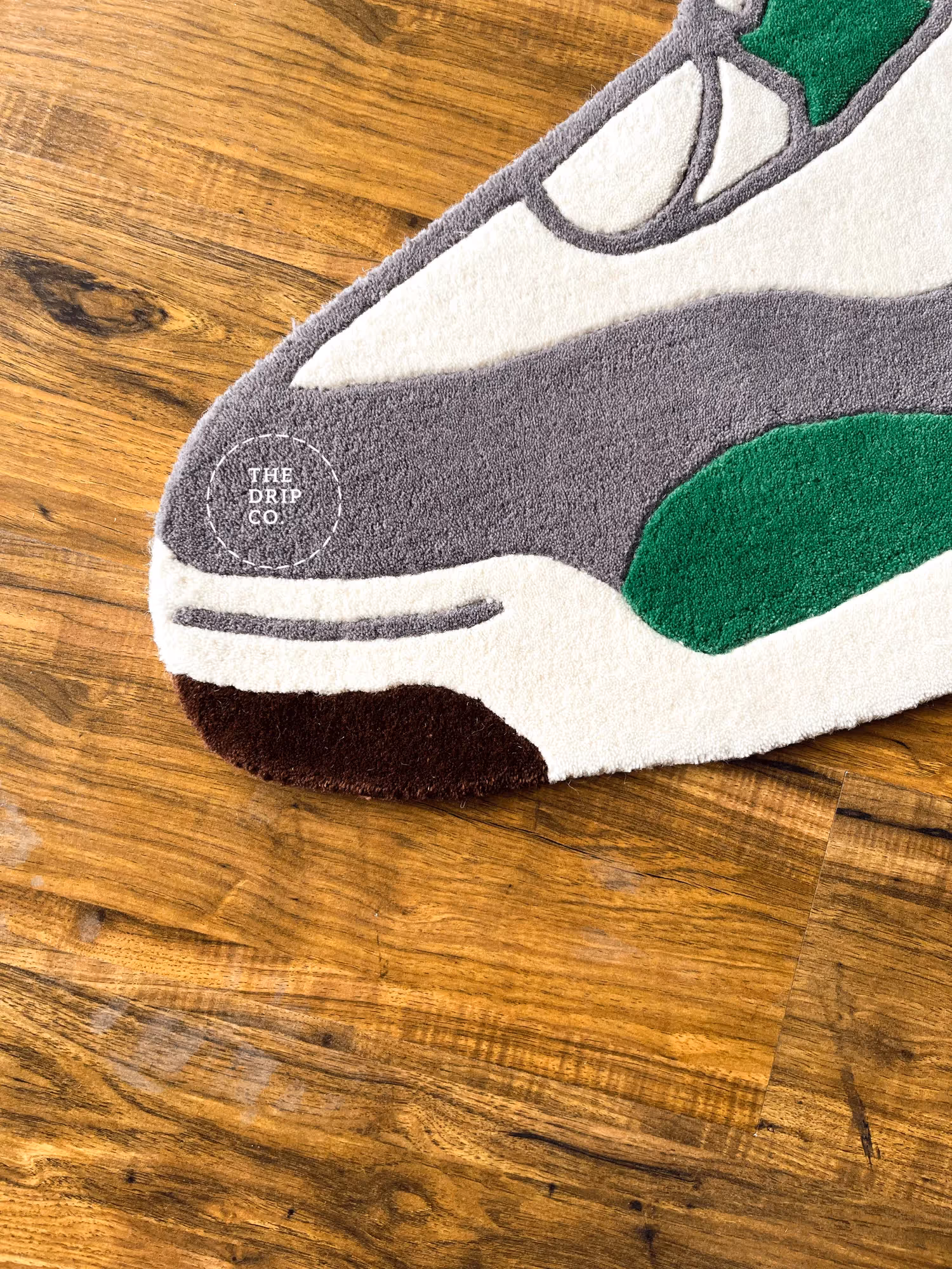 Green Custom Shoe Hand Tufted Rug image 3