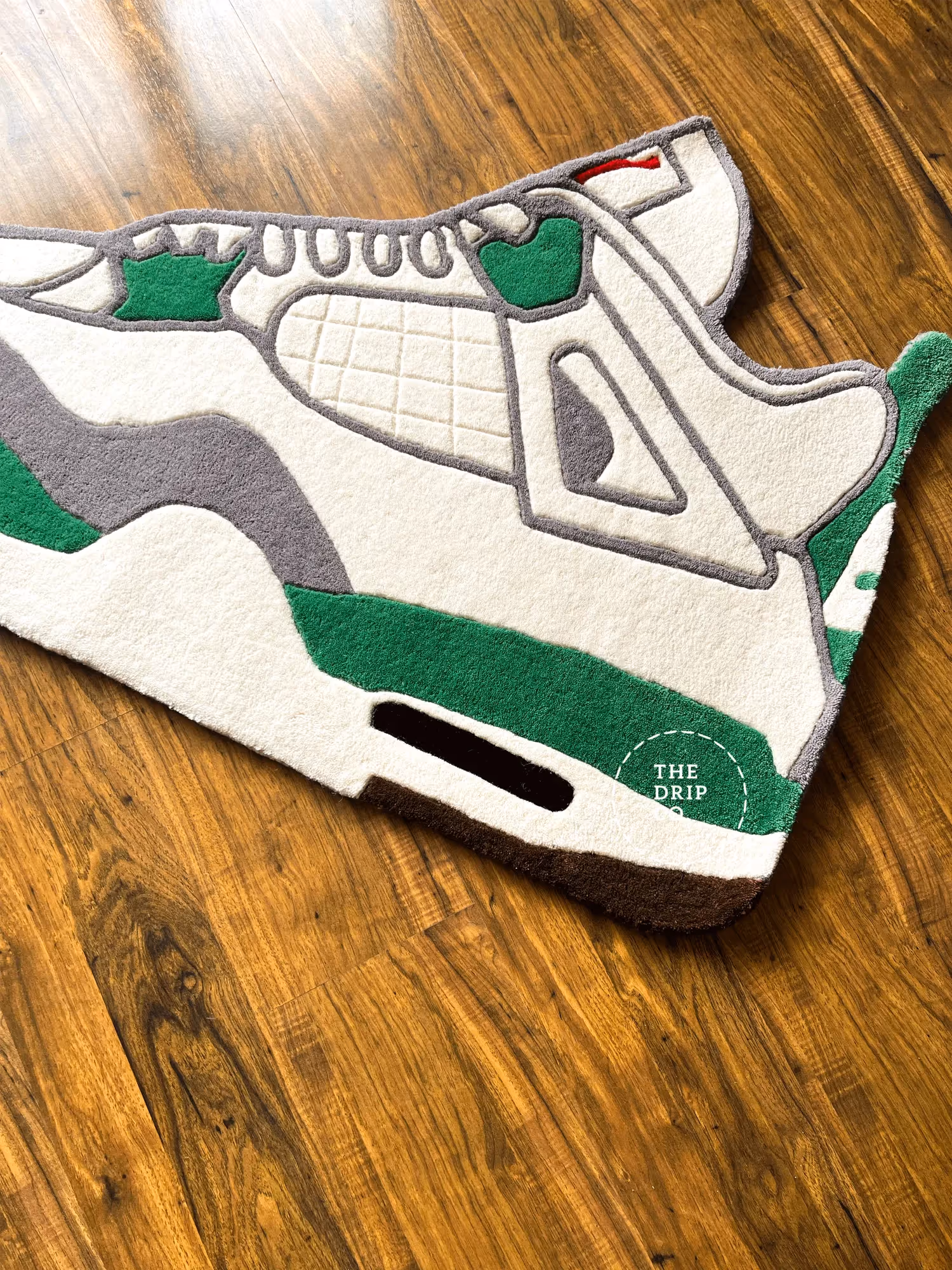 Green Custom Shoe Hand Tufted Rug image 4
