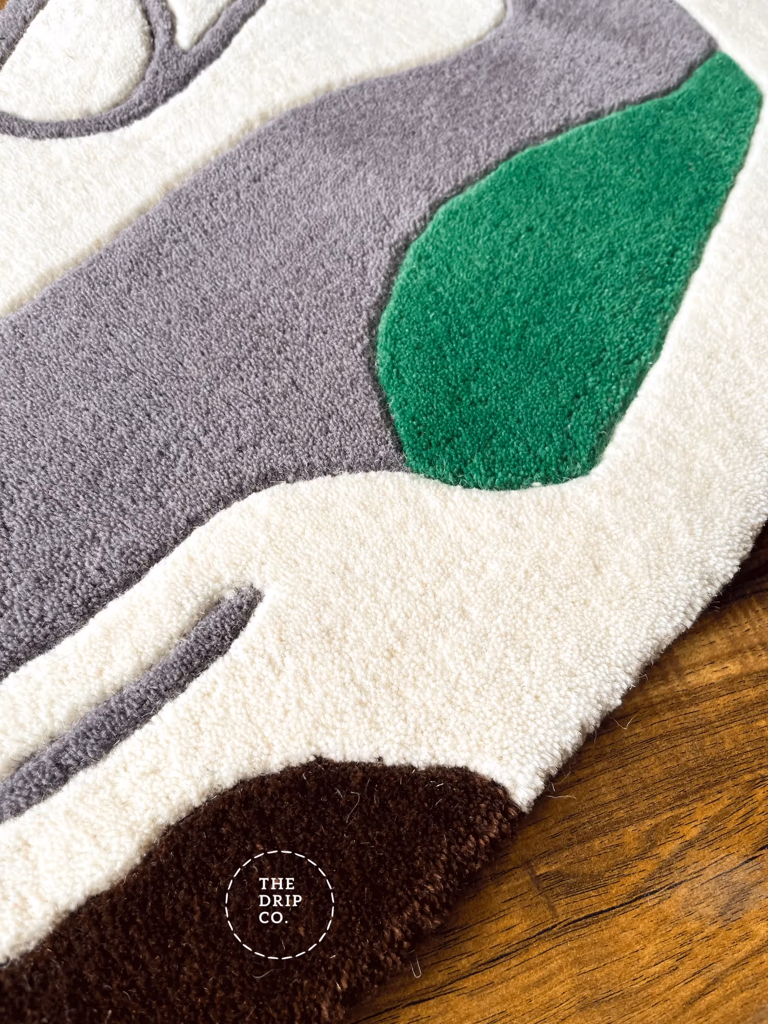 Green Custom Shoe Hand Tufted Rug image 5