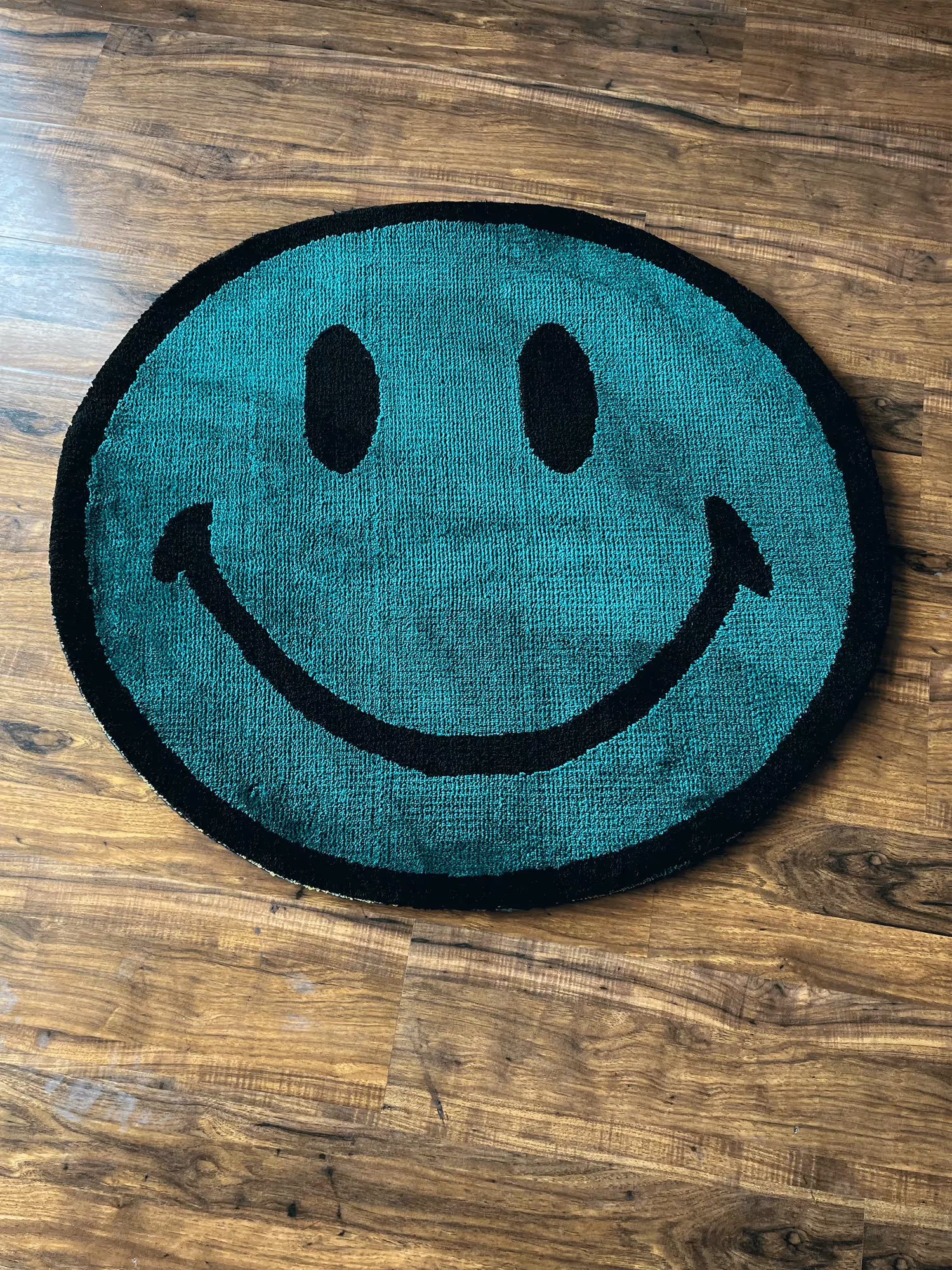 Green Smile Machine Tufted Rug image 1