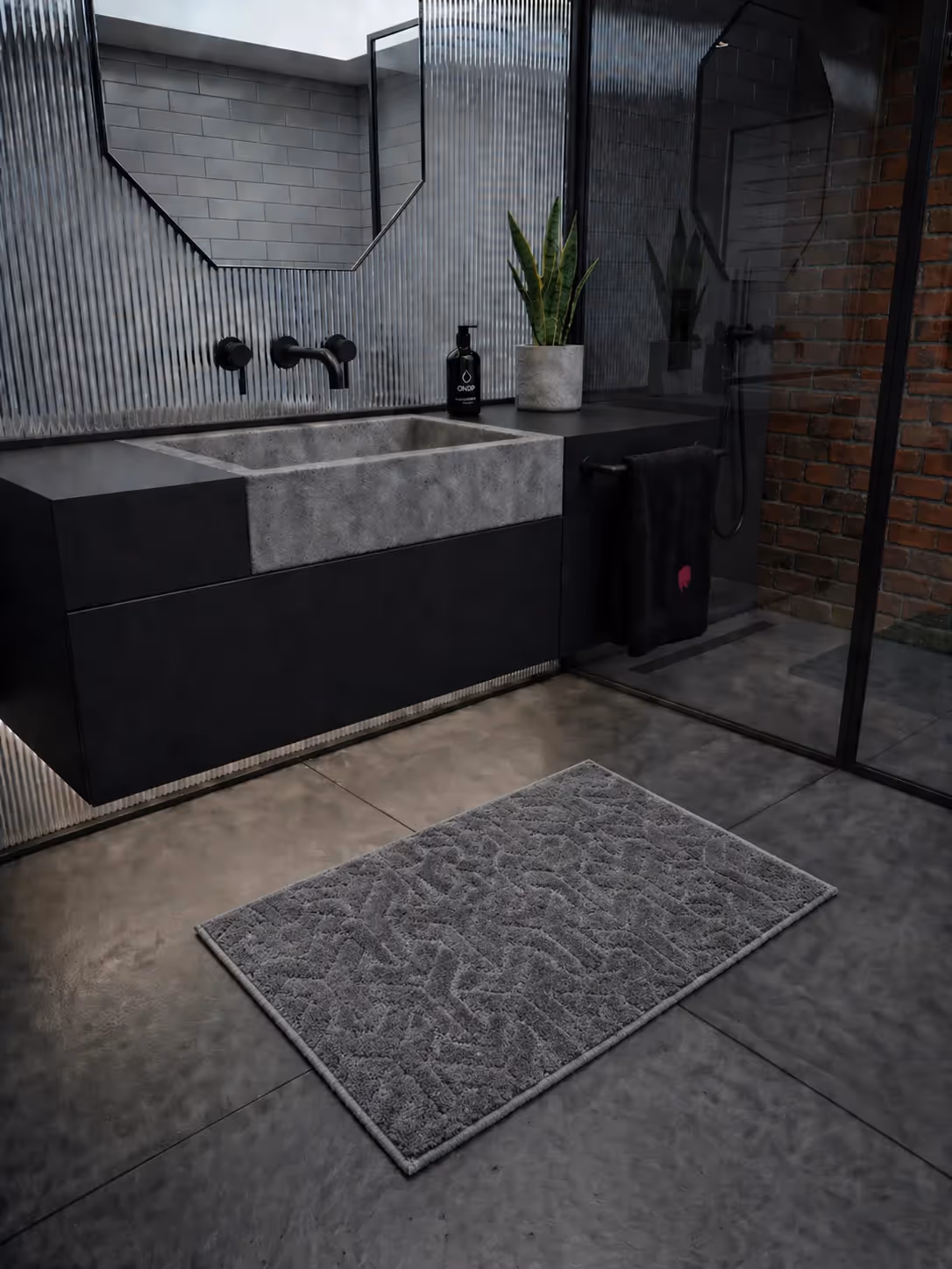 Grey Miracle Bath Mat image 1