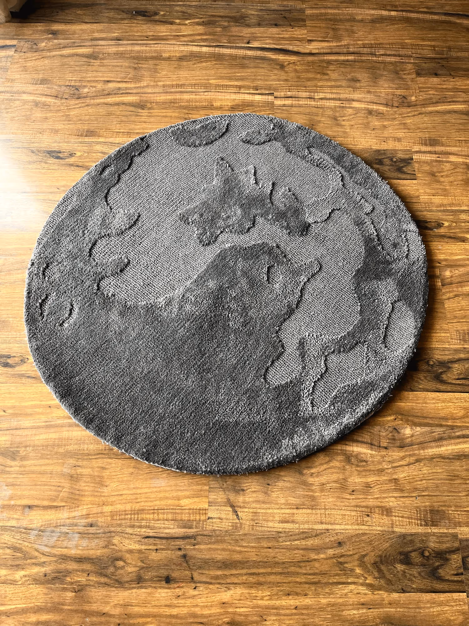 Grey Moon Machine Tufted Rug image 1