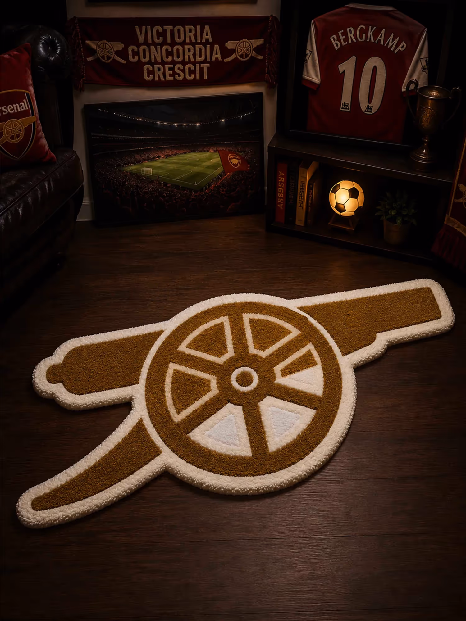 Gunners Fan Art Tufted Rug  image 1