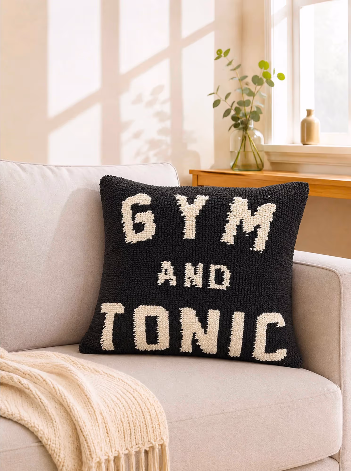 Gym and Tonic Cushion Cover image 1