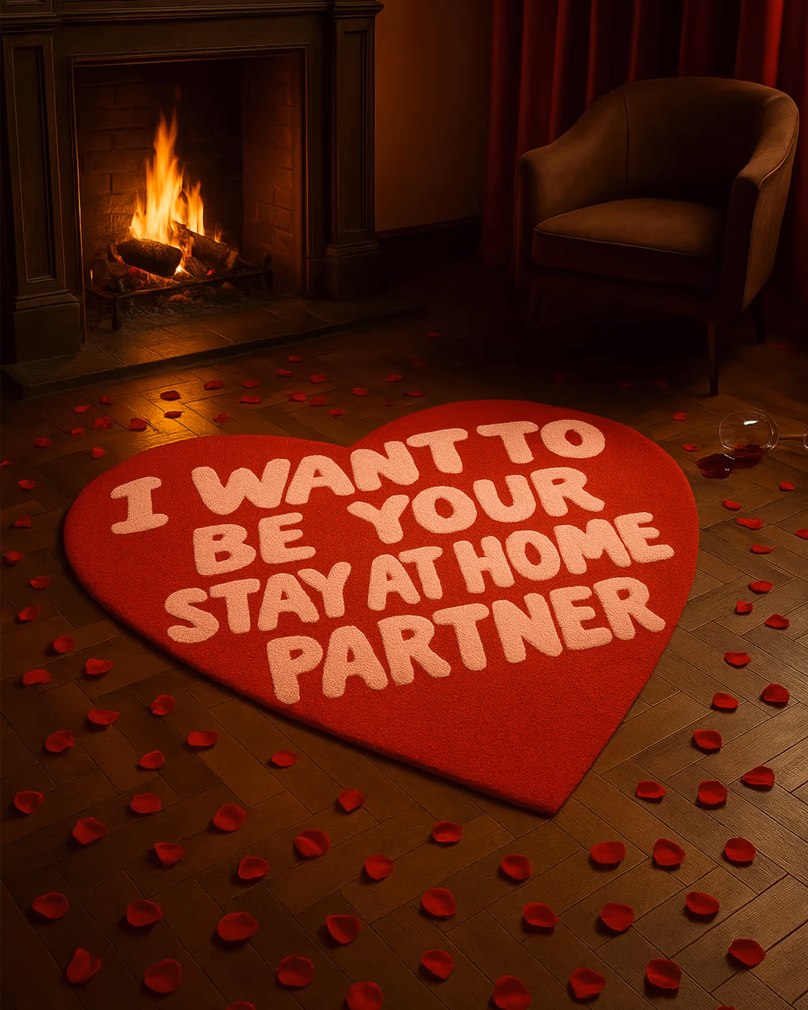 Heart Emotion Hand Tufted Rug image 1