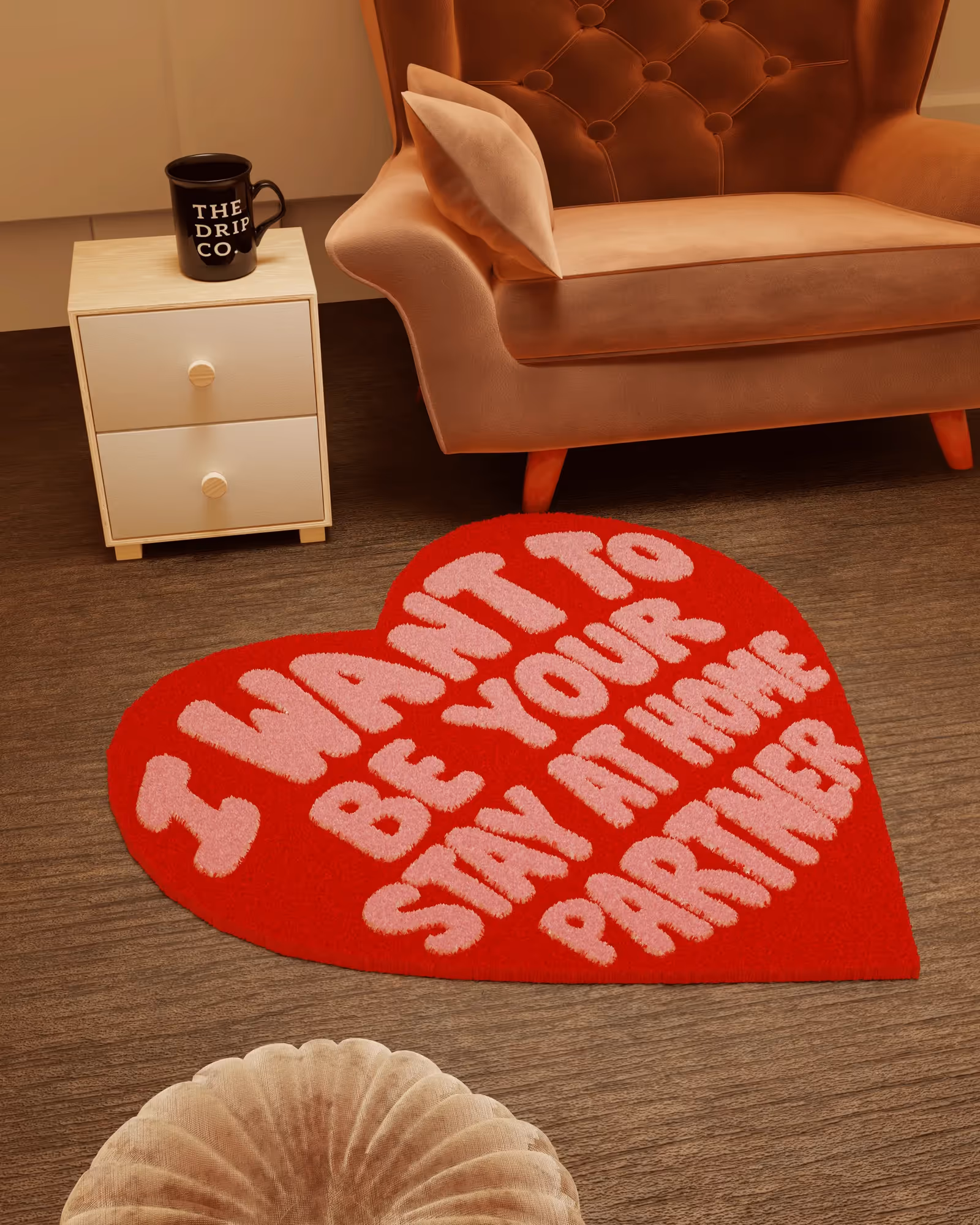 Heart Emotion Hand Tufted Rug image 2