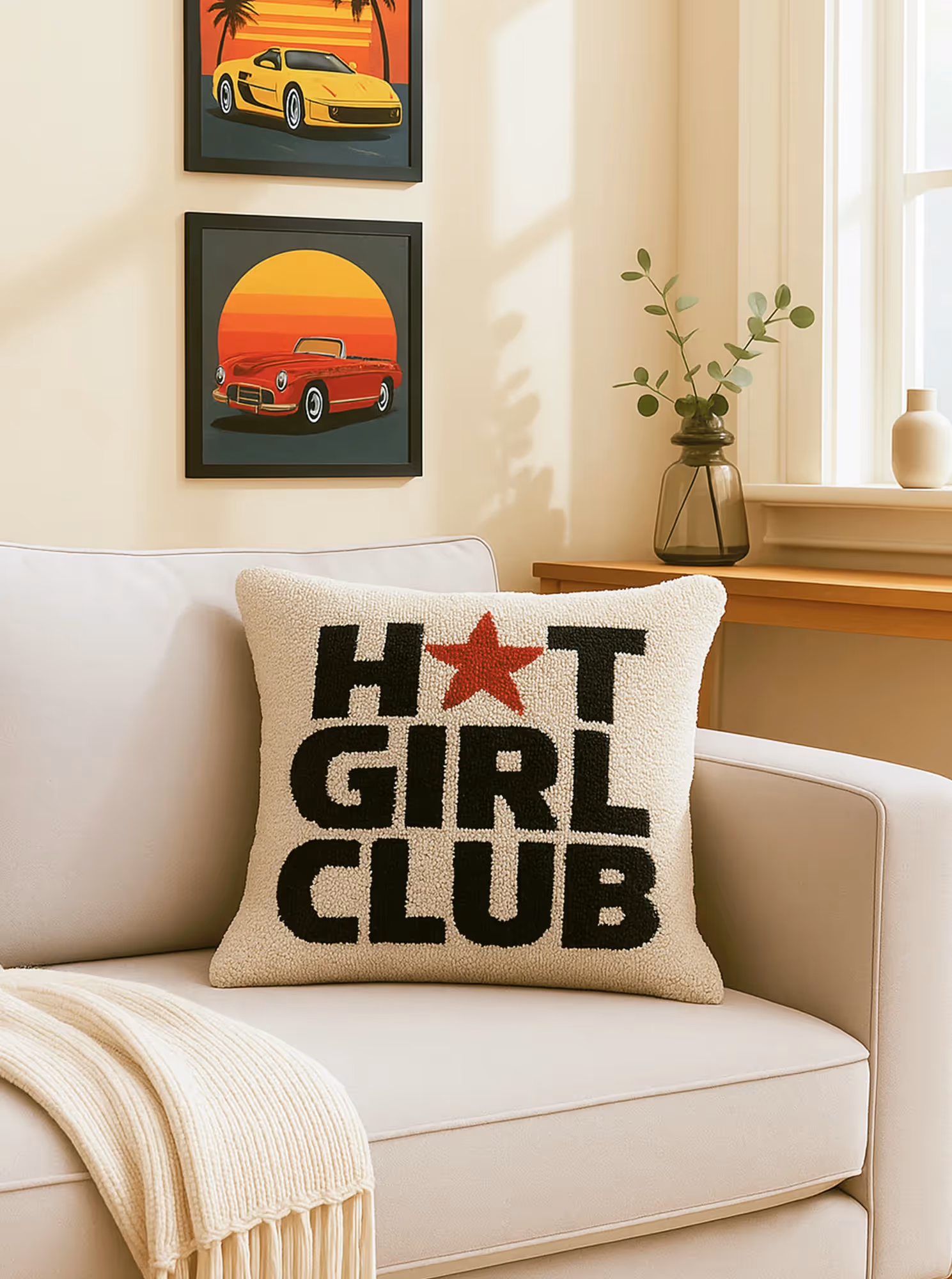 Hot Girl Club Cushion Cover image 1