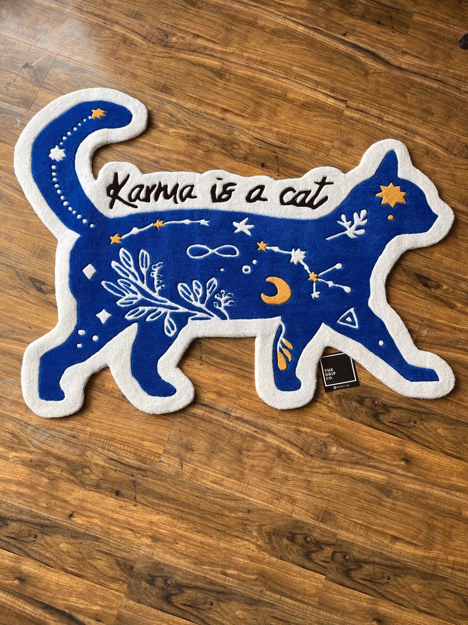 Karma Is A Cat Hand Tufted Rug image 1