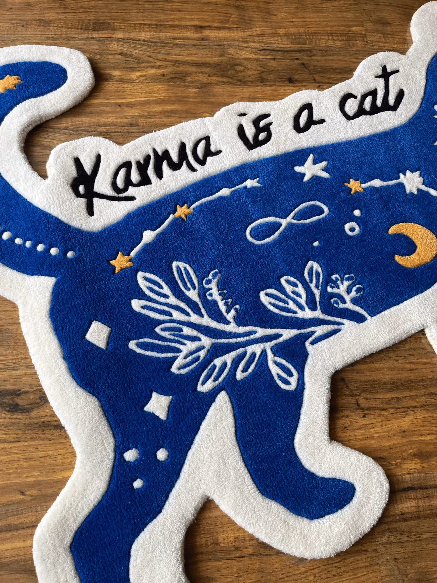 Karma Is A Cat Hand Tufted Rug image 2