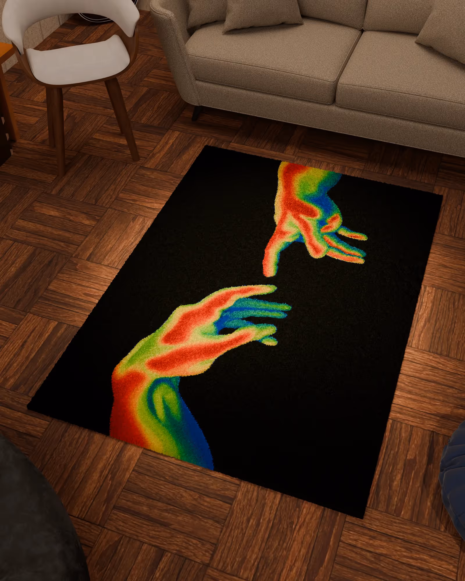 Love Hands Emotion Tufted Rug image 2