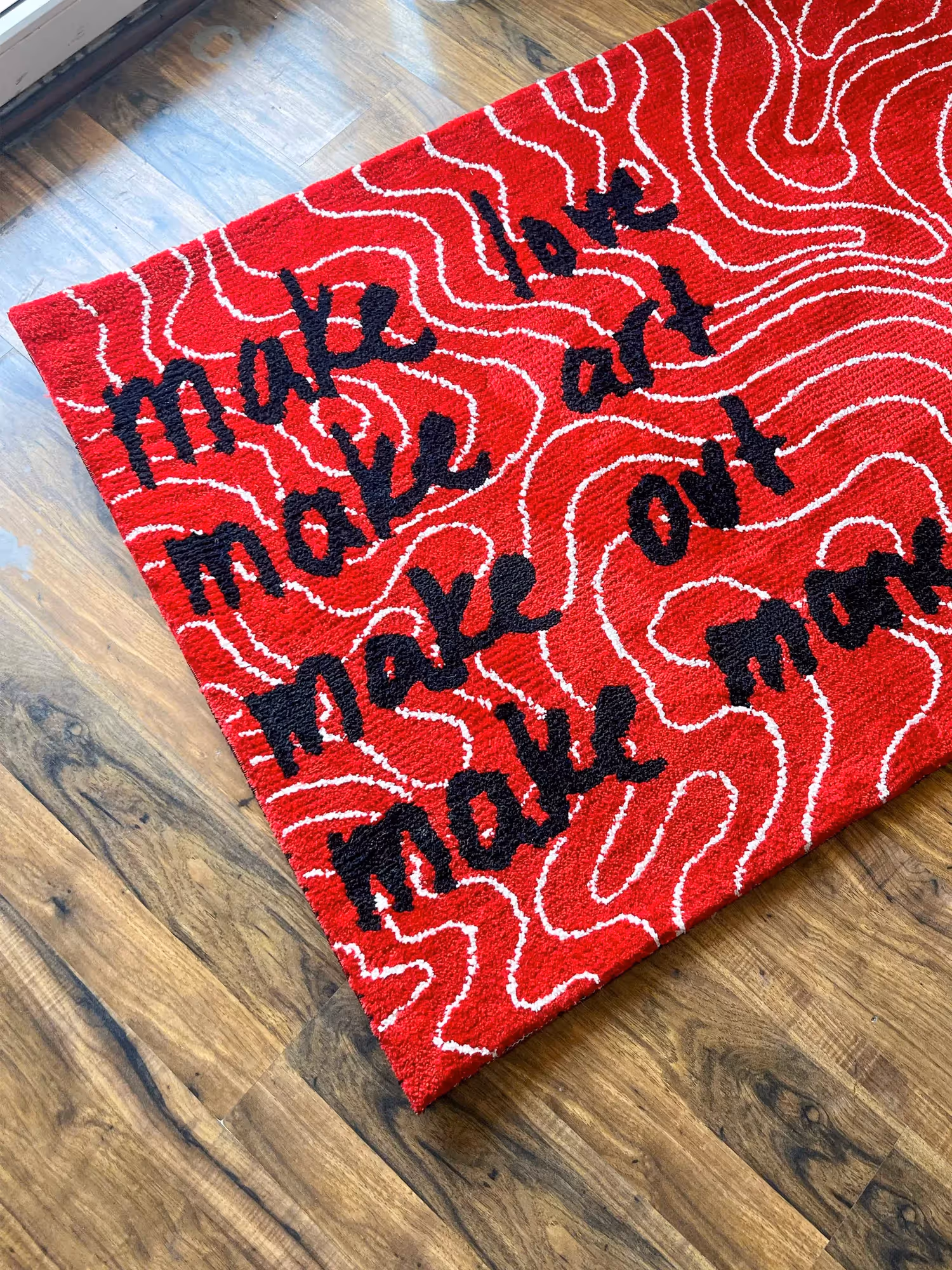 Make Love Make Art Make Out Rug image 2