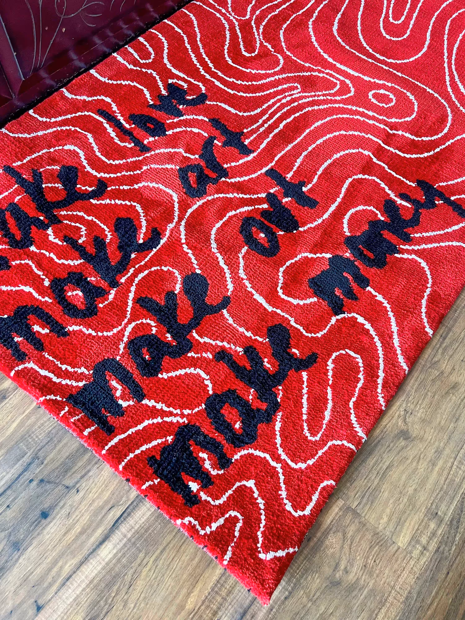 Make Love Make Art Make Out Rug image 5
