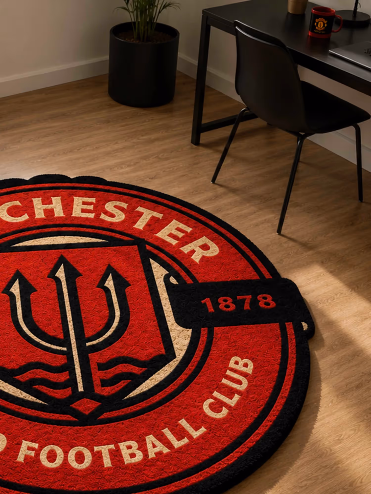 Manchester United Fan Art Hand Tufted Rug image 2