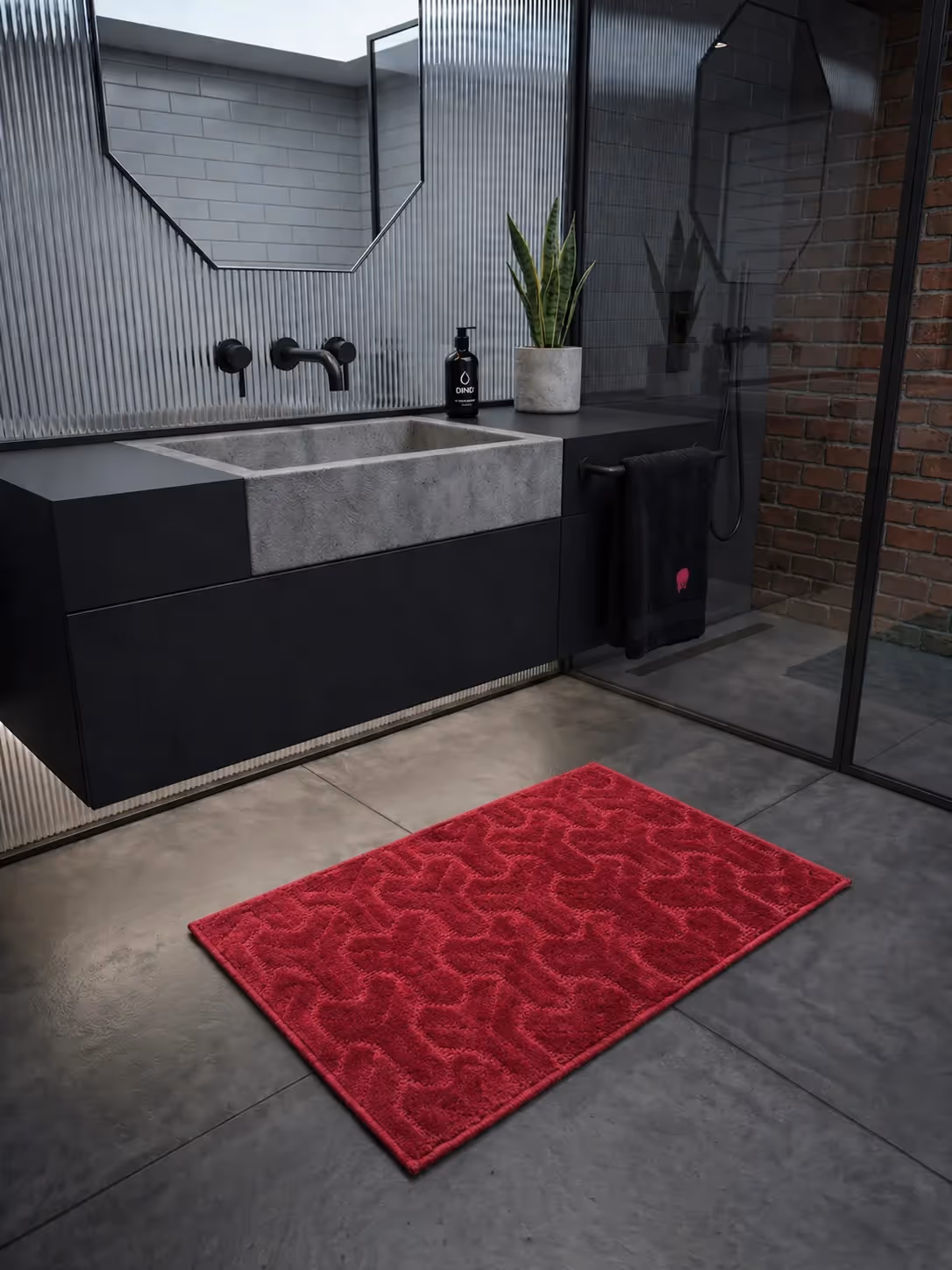 Maroon Miracle Bath Mat image 1