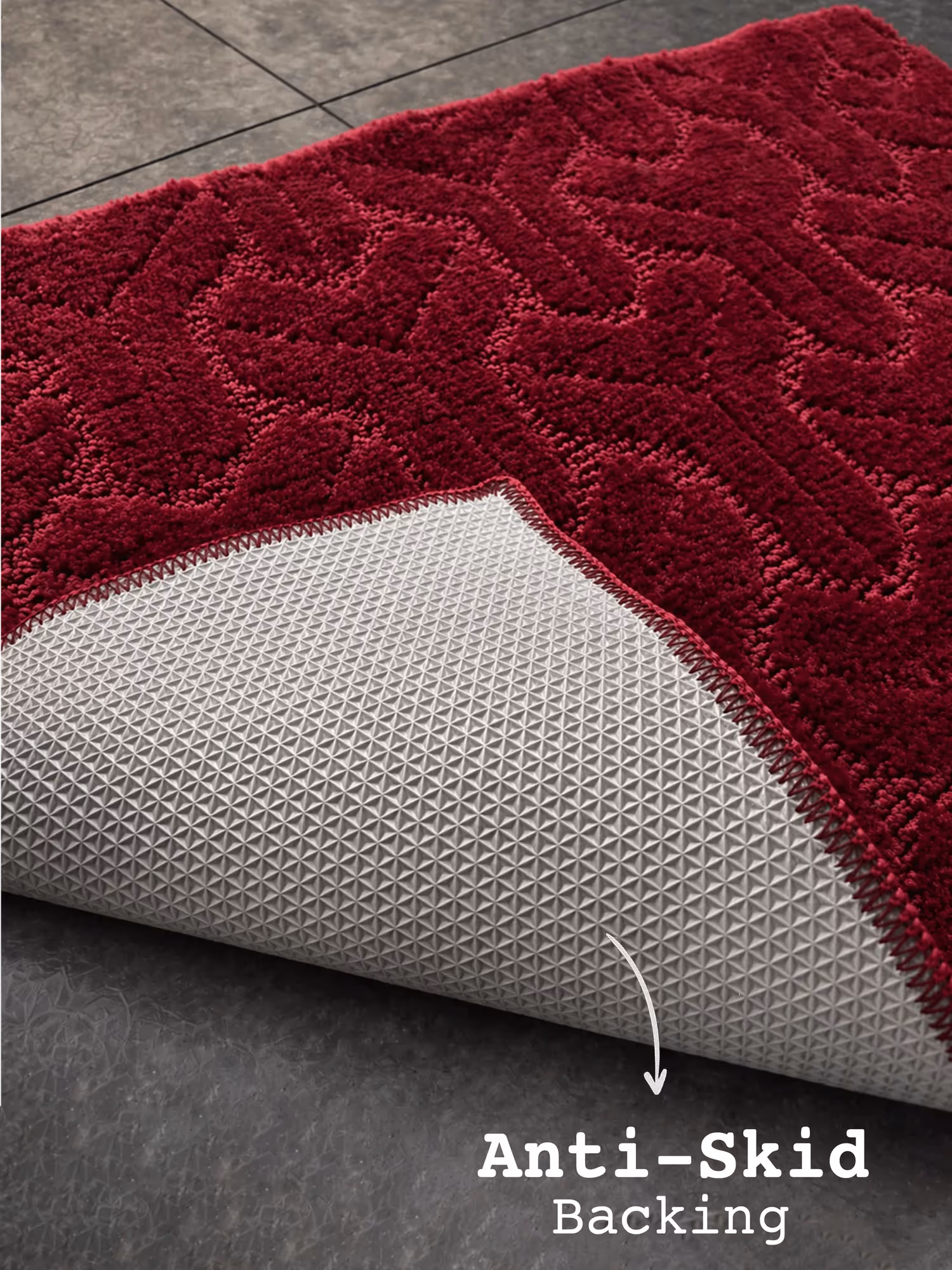 Maroon Miracle Bath Mat image 2