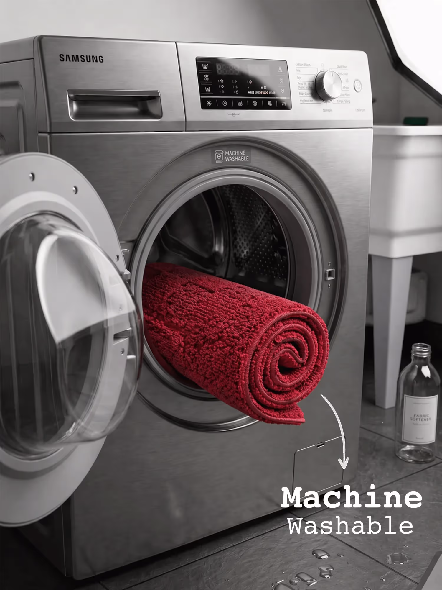 Maroon Miracle Bath Mat image 3