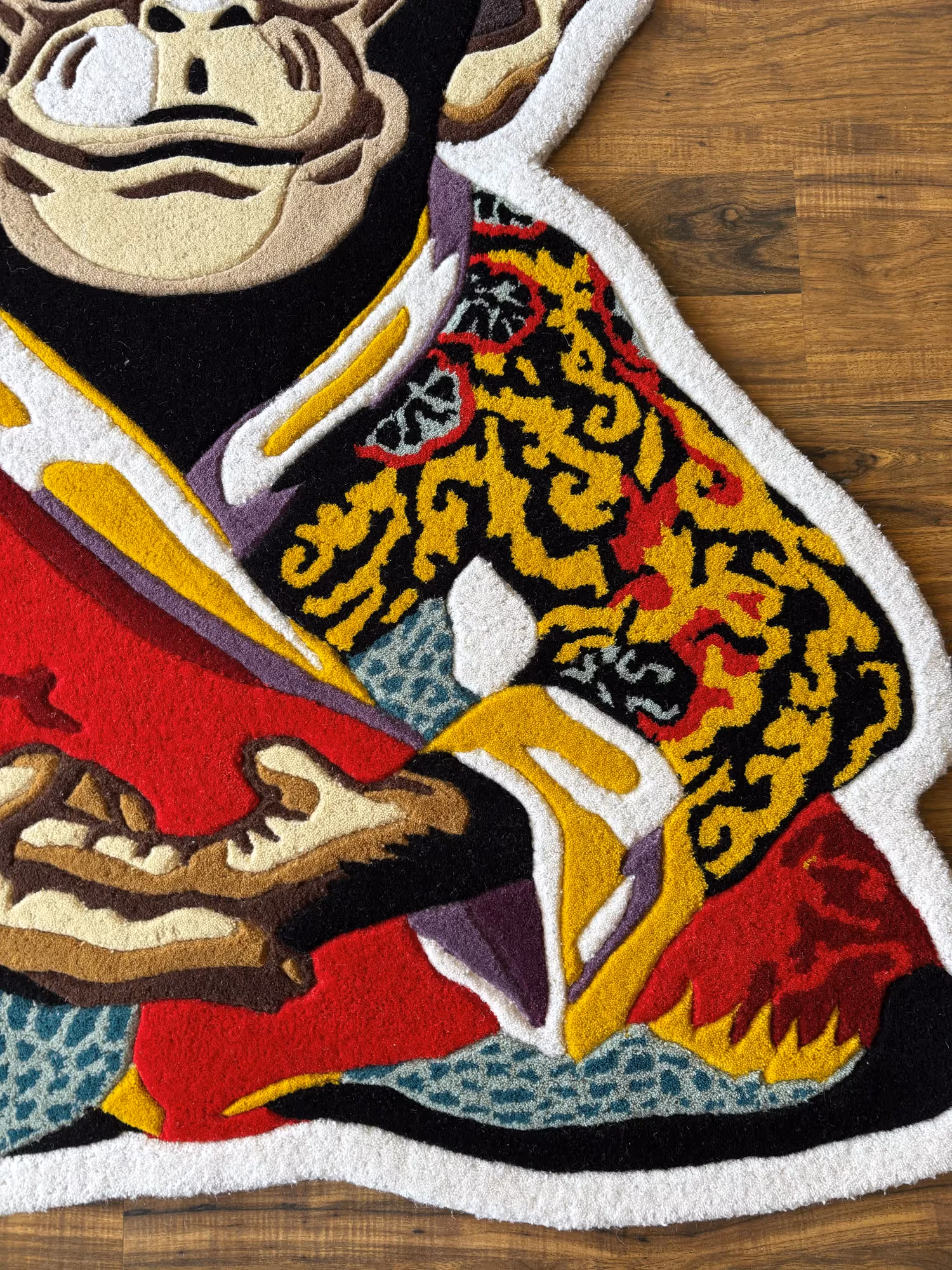 Meditation Monkey Hand Tufted Rug  image 5