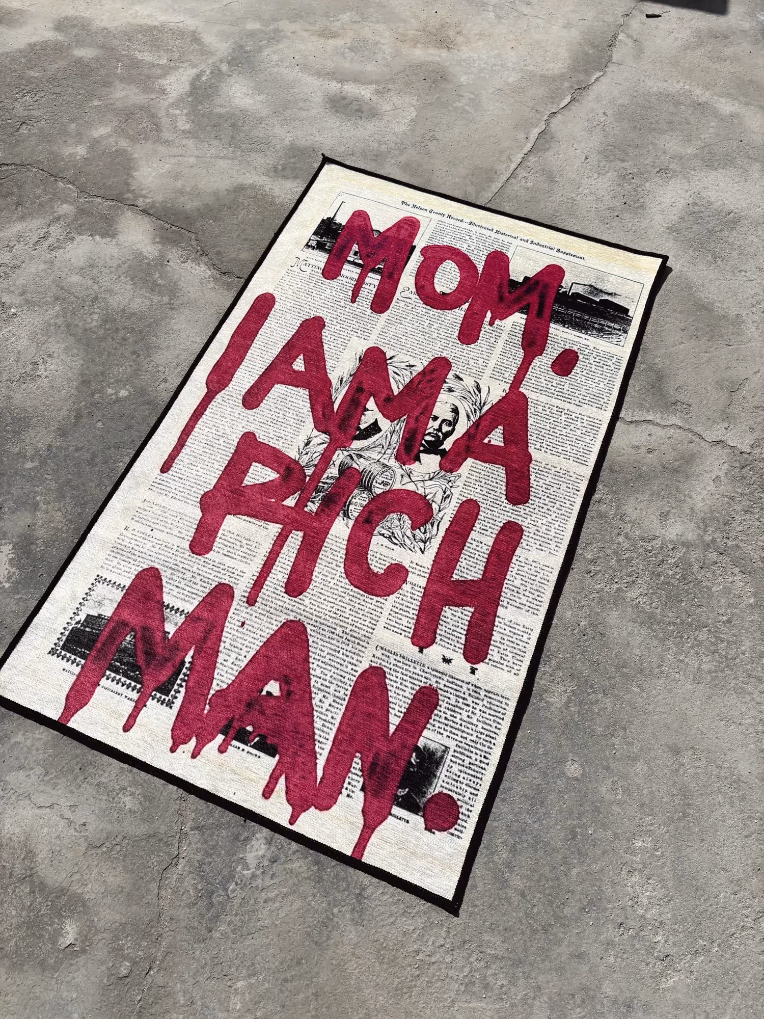 Mom I Am A Rich Man Printed Washable Rug image 2