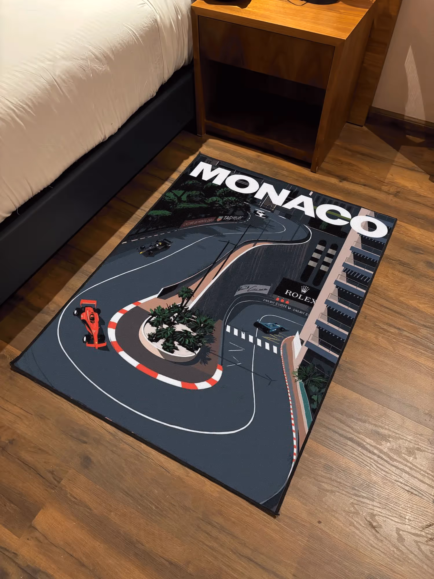 Monaco F1 Fan Art Printed Washable Rug image 2