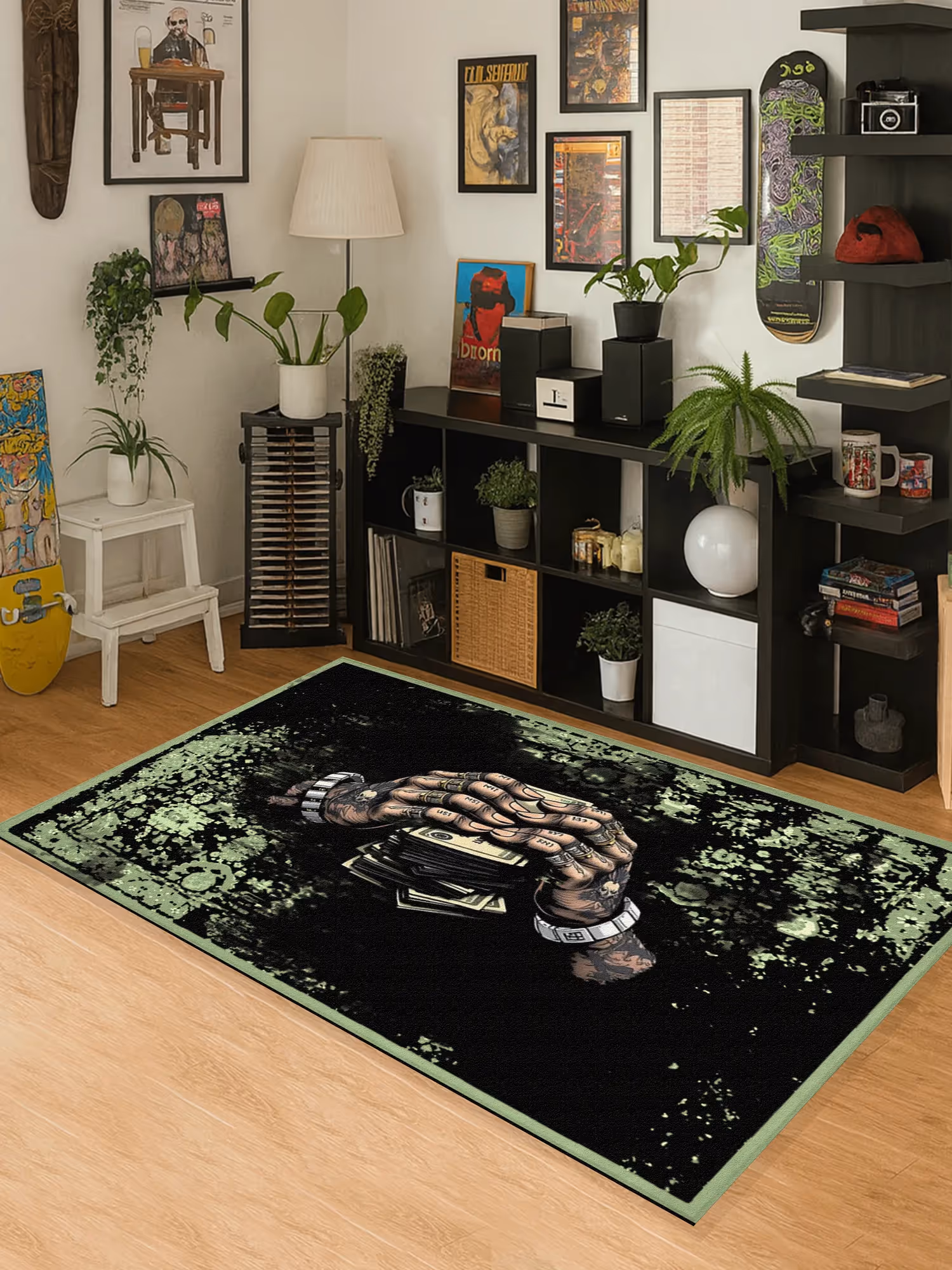 Money In Hands Washable Rug image 1