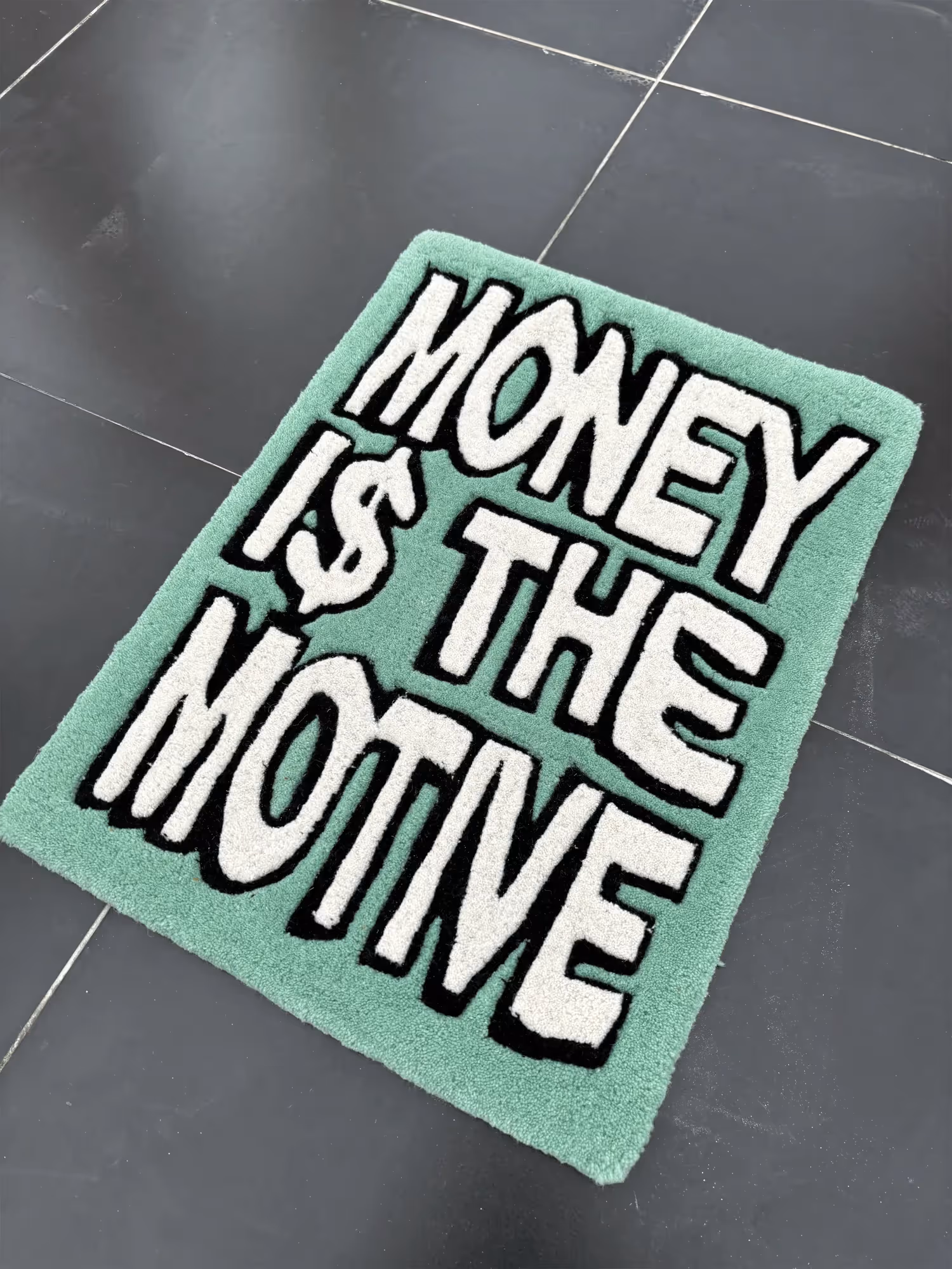 Money Is The Motive Hand Tufted Rug image 1