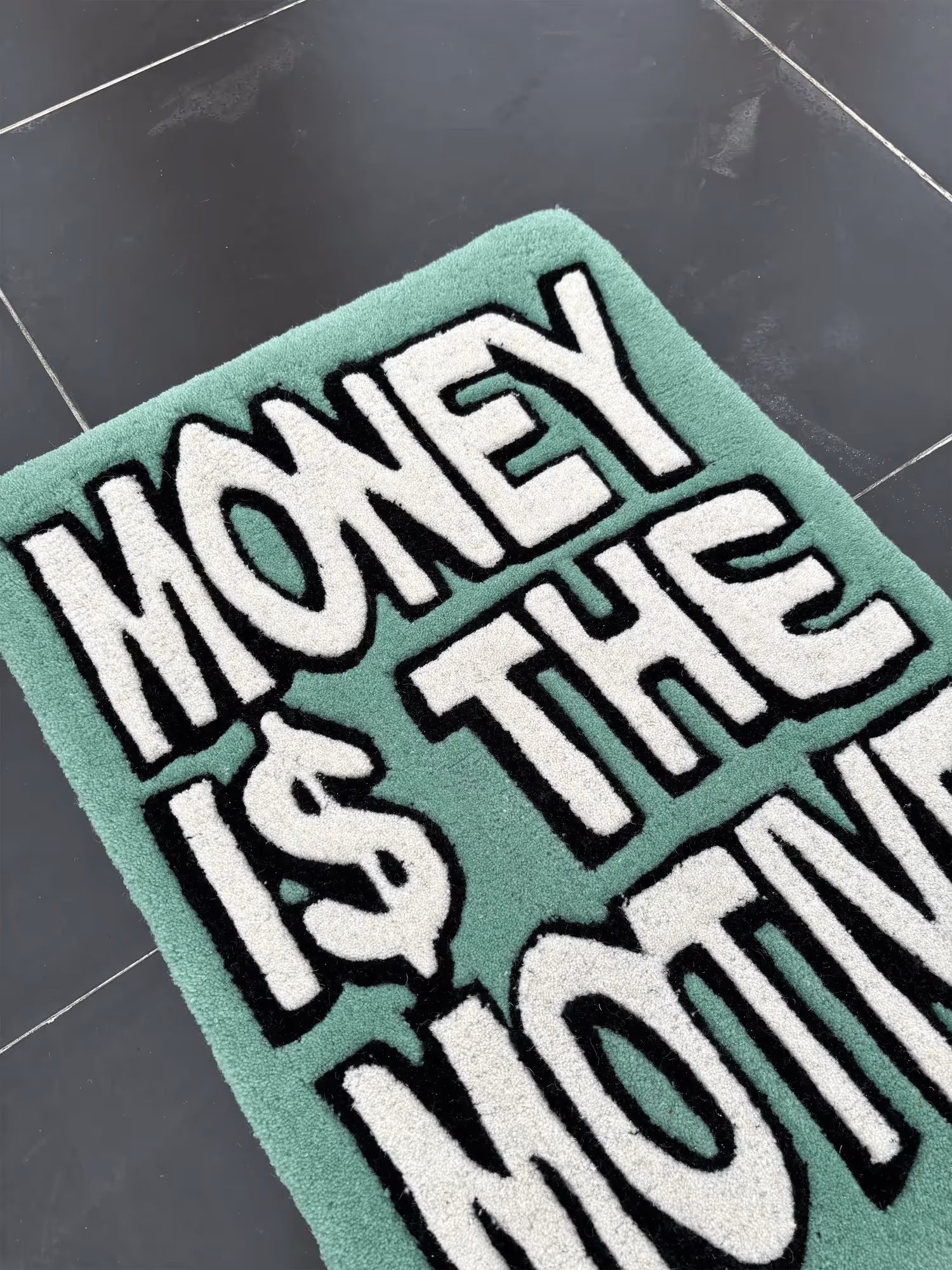 Money Is The Motive Hand Tufted Rug image 2