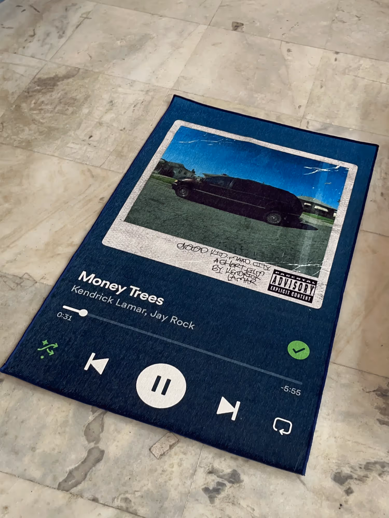 Money Trees Music Album Cover Printed Rug image 2
