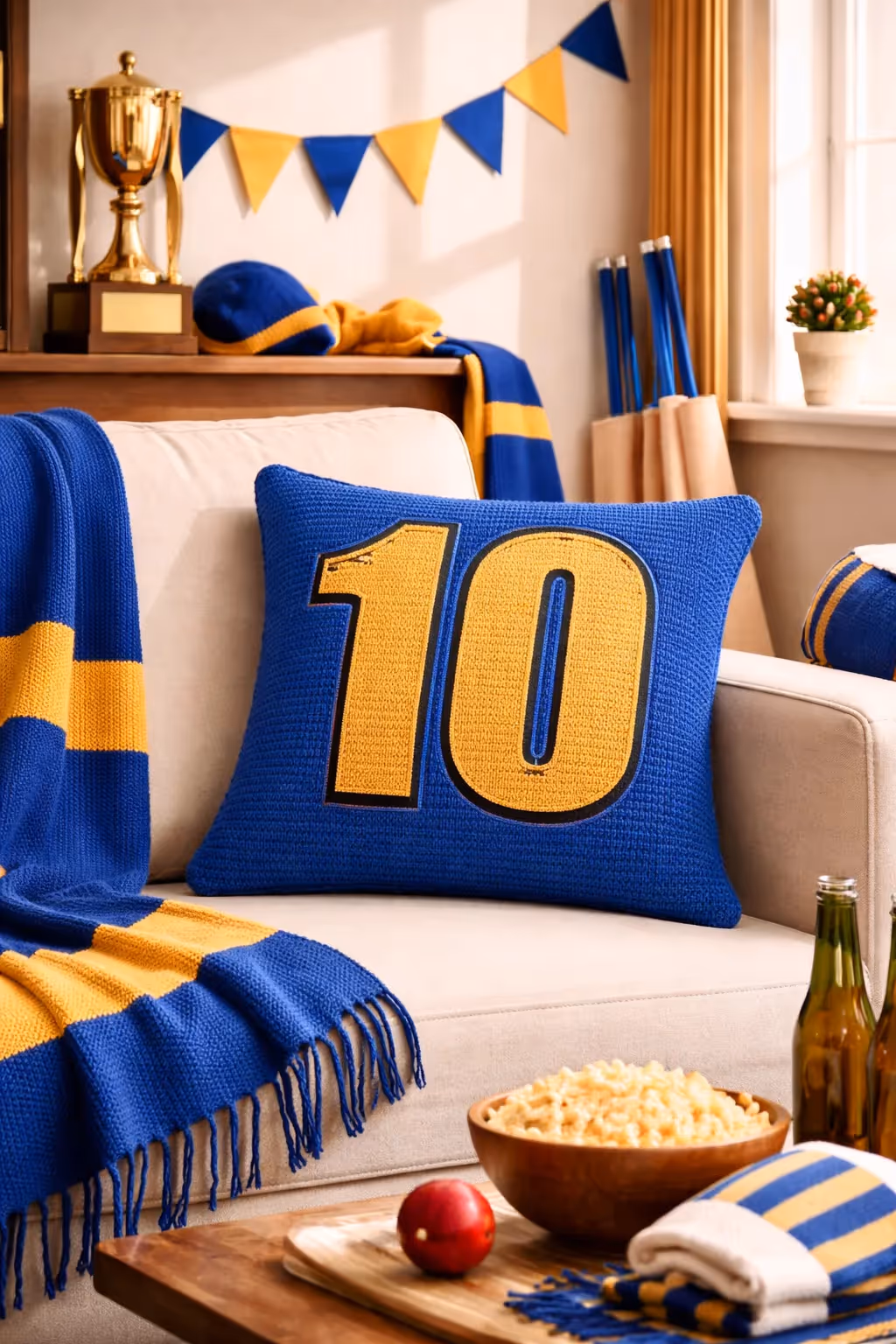 Mumbai 10 Blue Cushion Cover image 1